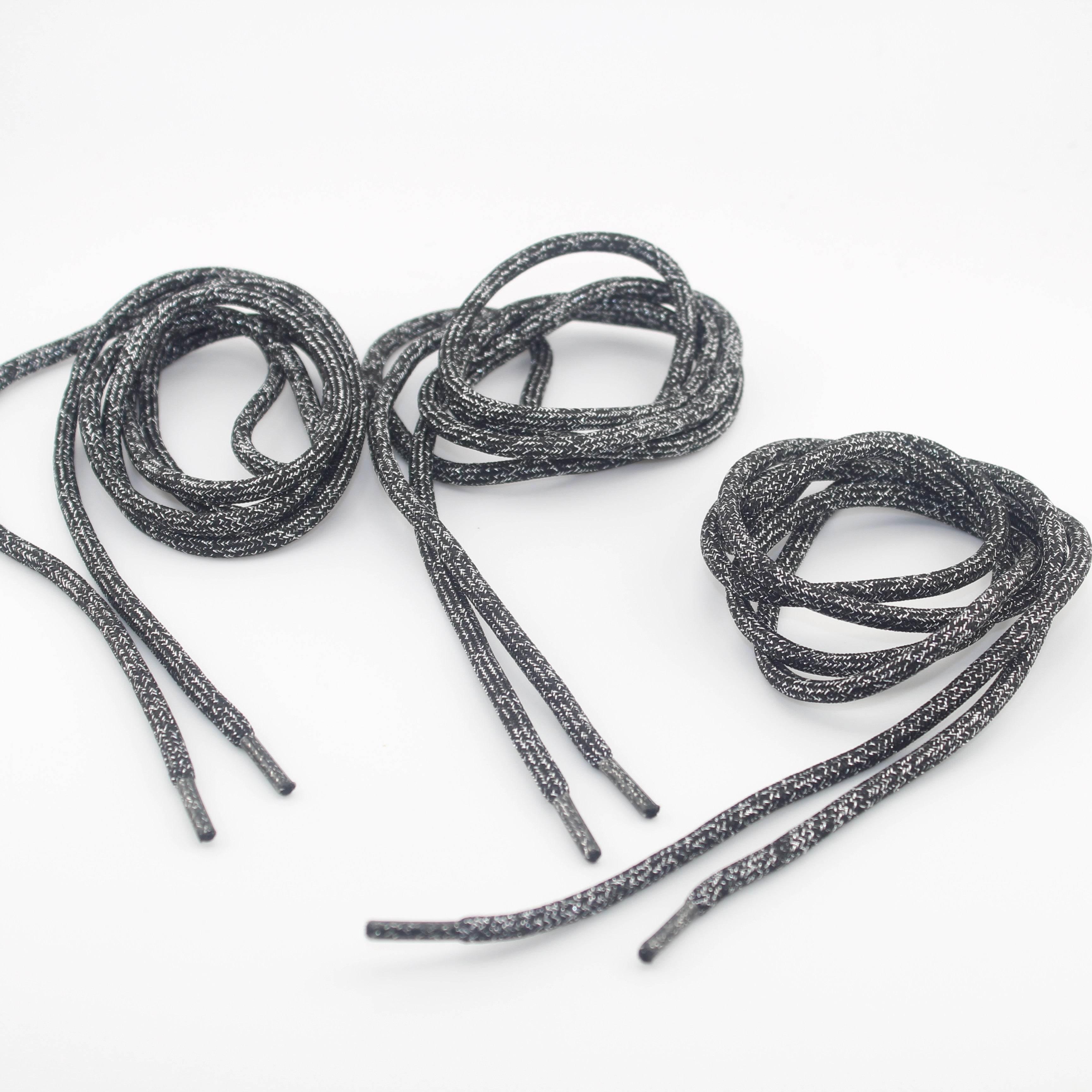 1 piece, 130cm / Ø5MM / Sweater / Trousers Cord Polyester & Lurex with Cord Ends #COR4007 - ACCESSOIRES LEDUC BV