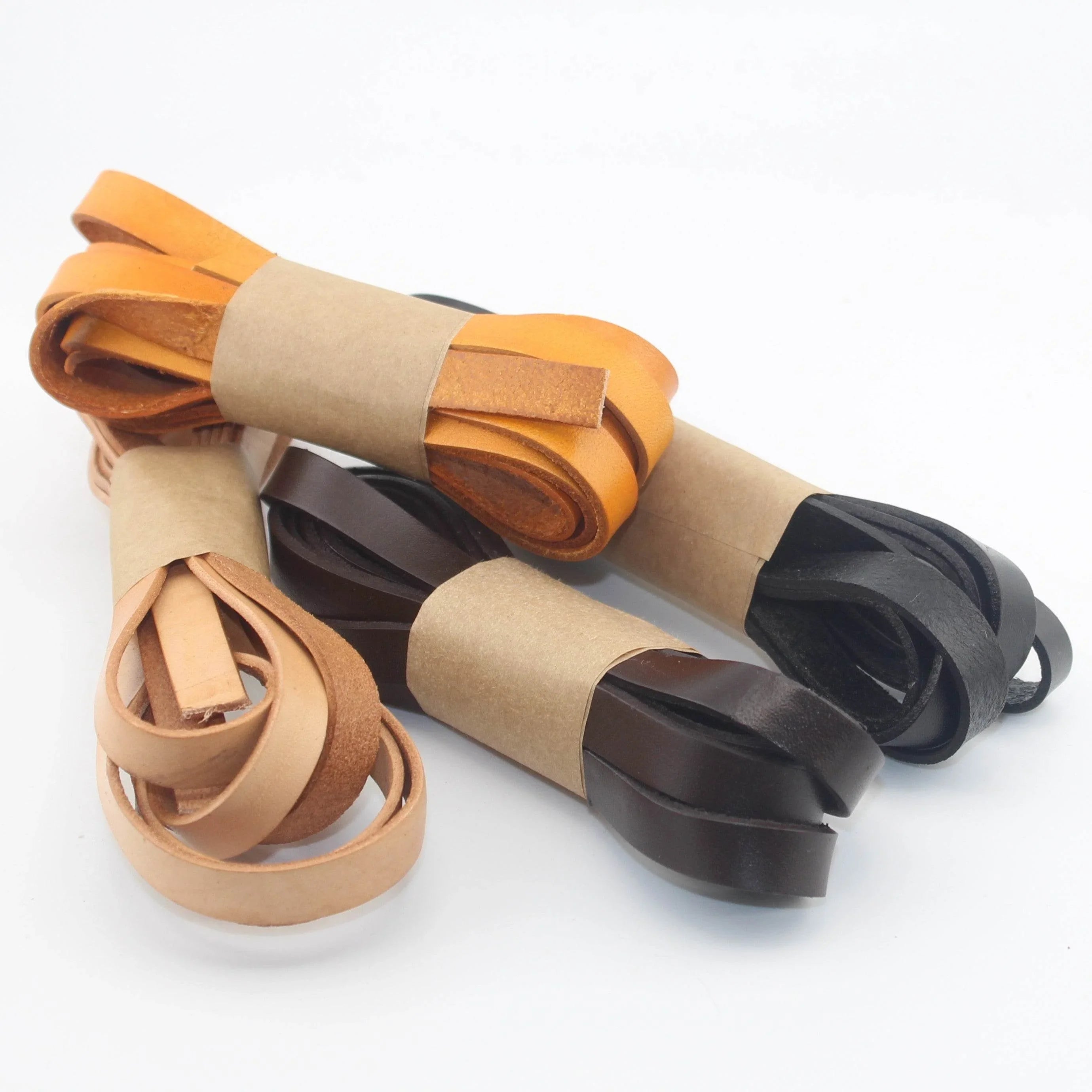 2 meters Real Leather Ribbon, 2mm Thick, available in 3mm, 6mm, 10mm or 15mm - ACCESSOIRES LEDUC BV