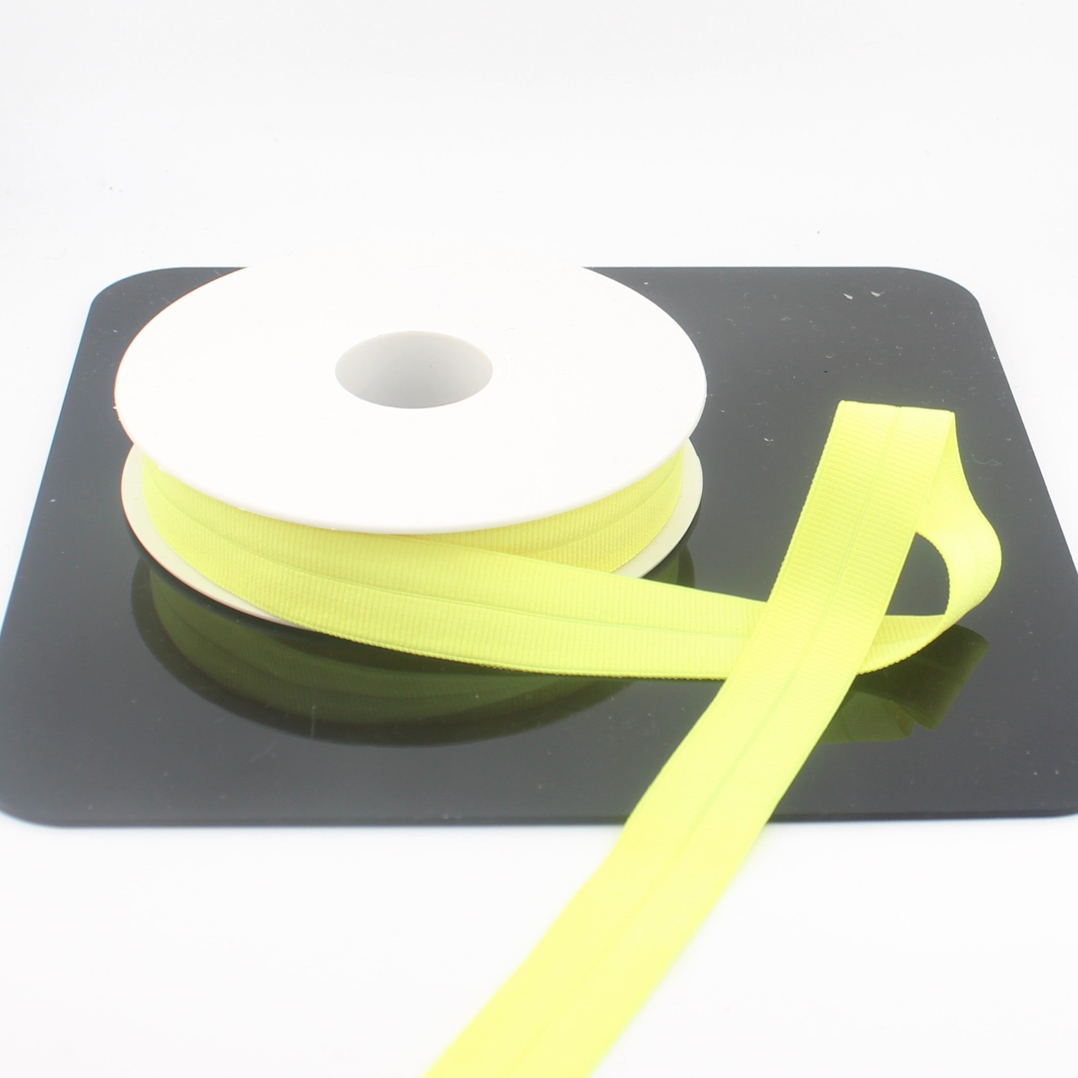 10mt Soft Elastic Gros Grain Prefolded Bias in Polyester 20mm #ELA3617