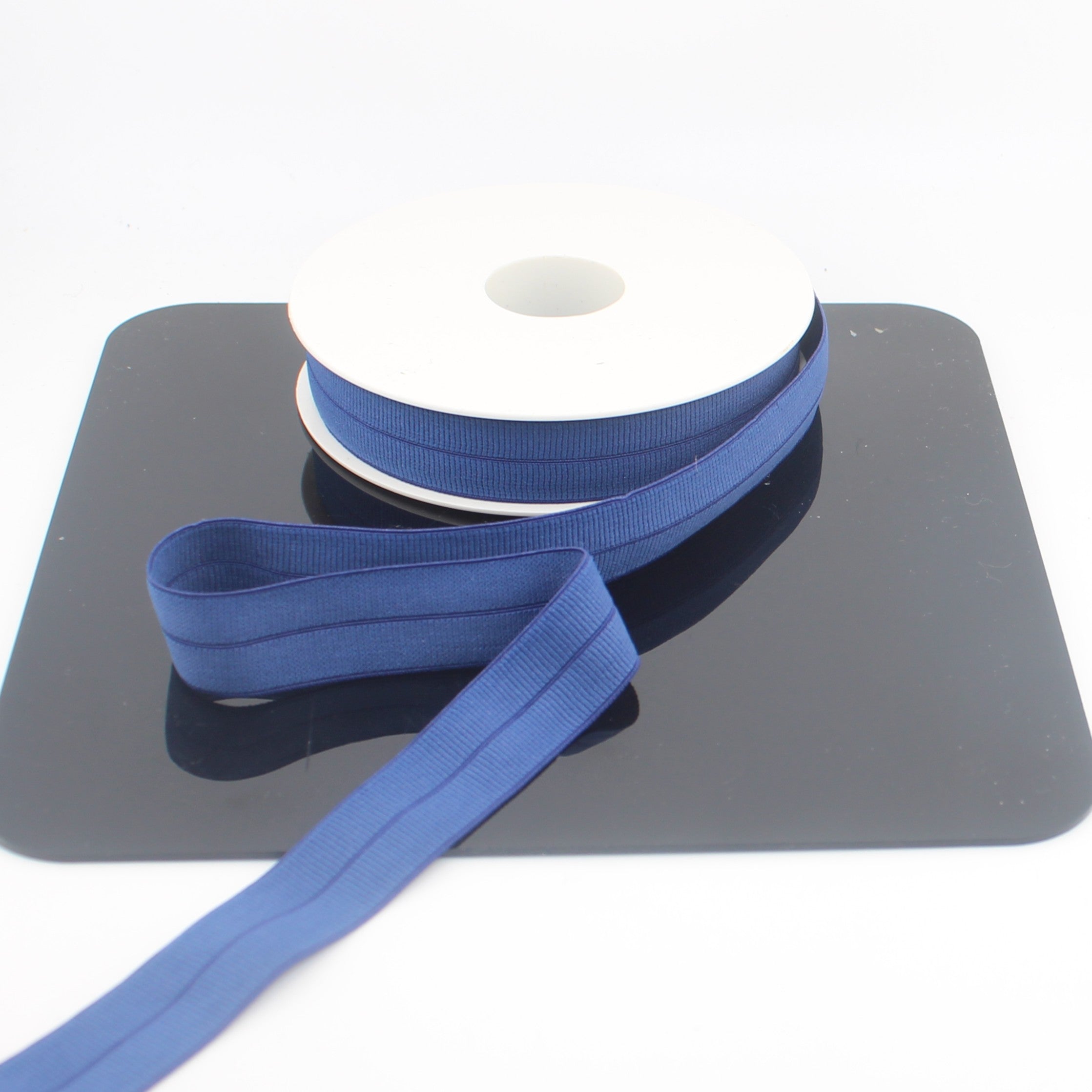 10mt Soft Elastic Gros Grain Prefolded Bias in Polyester 20mm #ELA3617