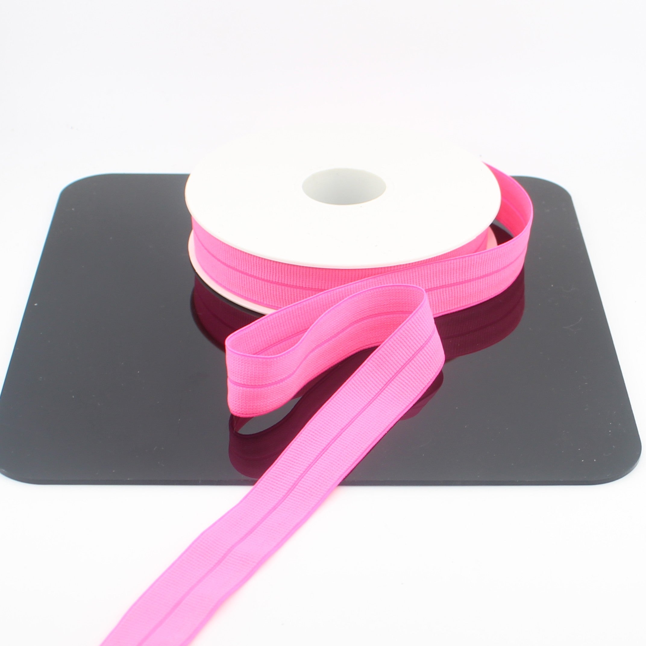 10mt Soft Elastic Gros Grain Prefolded Bias in Polyester 20mm #ELA3617