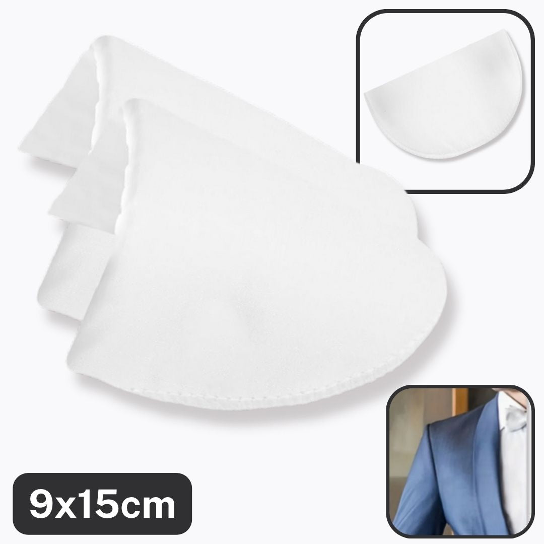 1 pair of Shoulder Pads, in Black or White, size 9x15cm