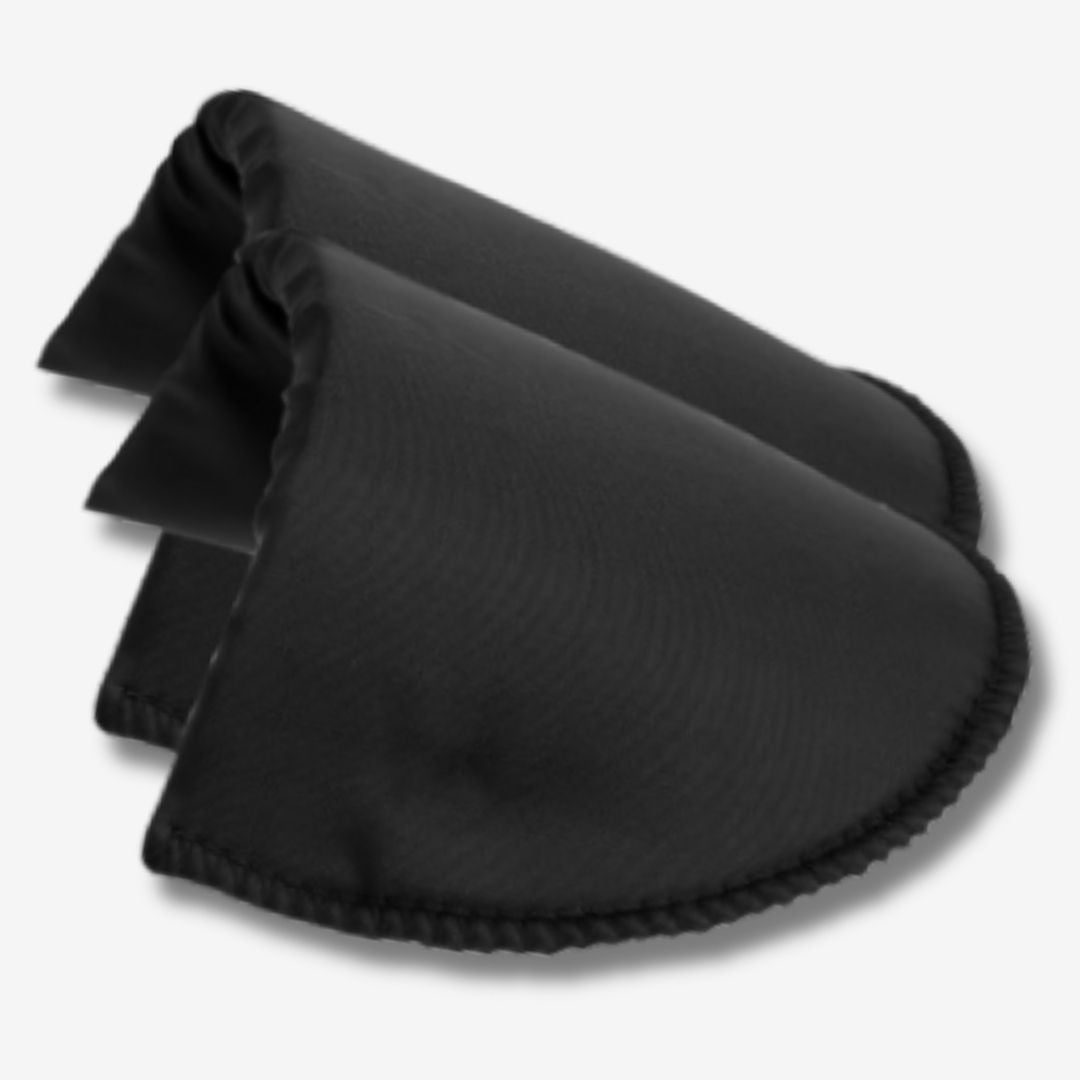 1 pair of Shoulder Pads, in Black or White, size 9x15cm