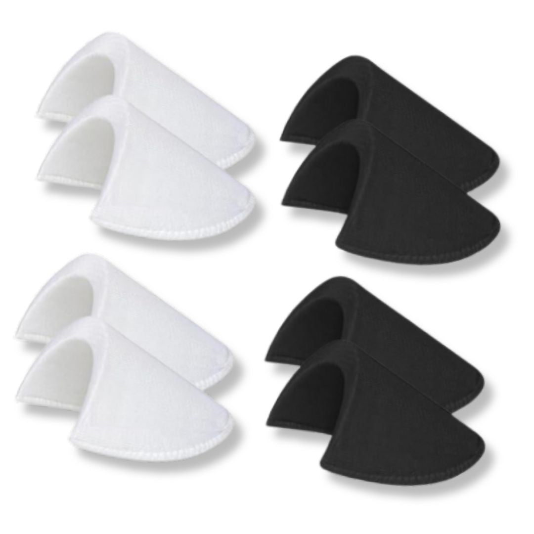 1 pair of Shoulder Pads, in Black or White, size 9x15cm