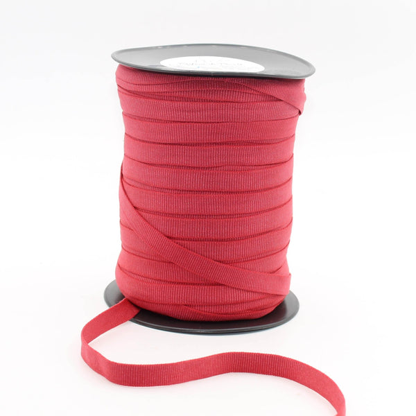 20 meters Bright Red Elastic Gros Grain - ACCESSOIRES LEDUC BV