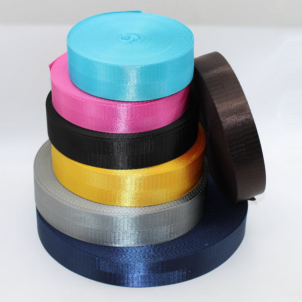 30mm or 40mm Shiny Herringbone Webbing #RUB1910