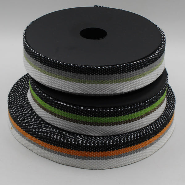 5 meters White + 3 colours Webbing 30mm #RUB1997