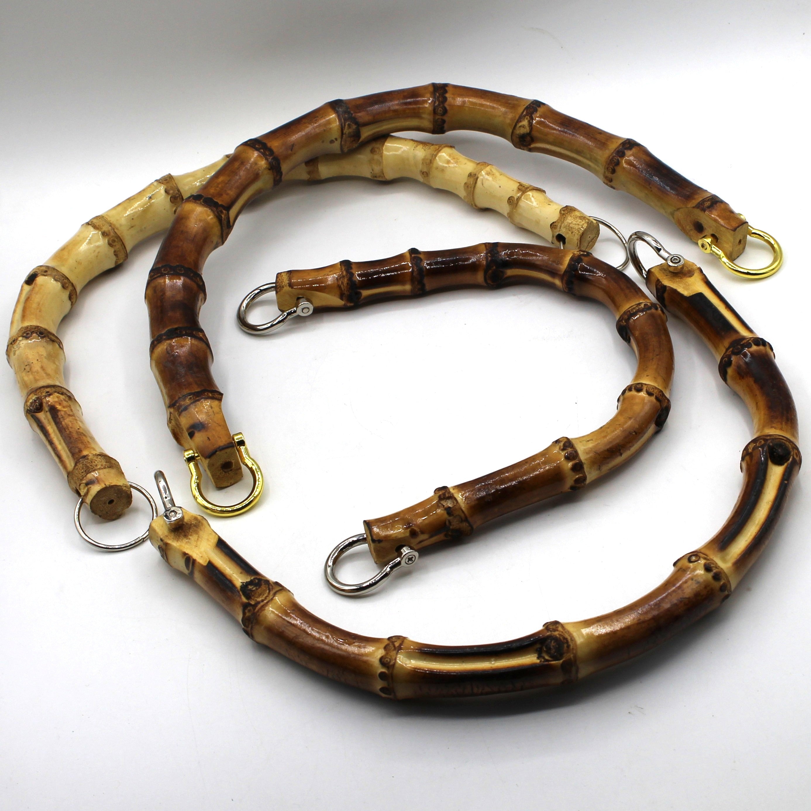 Real Bamboo Bag Handles for Handmade Bags & Crafts