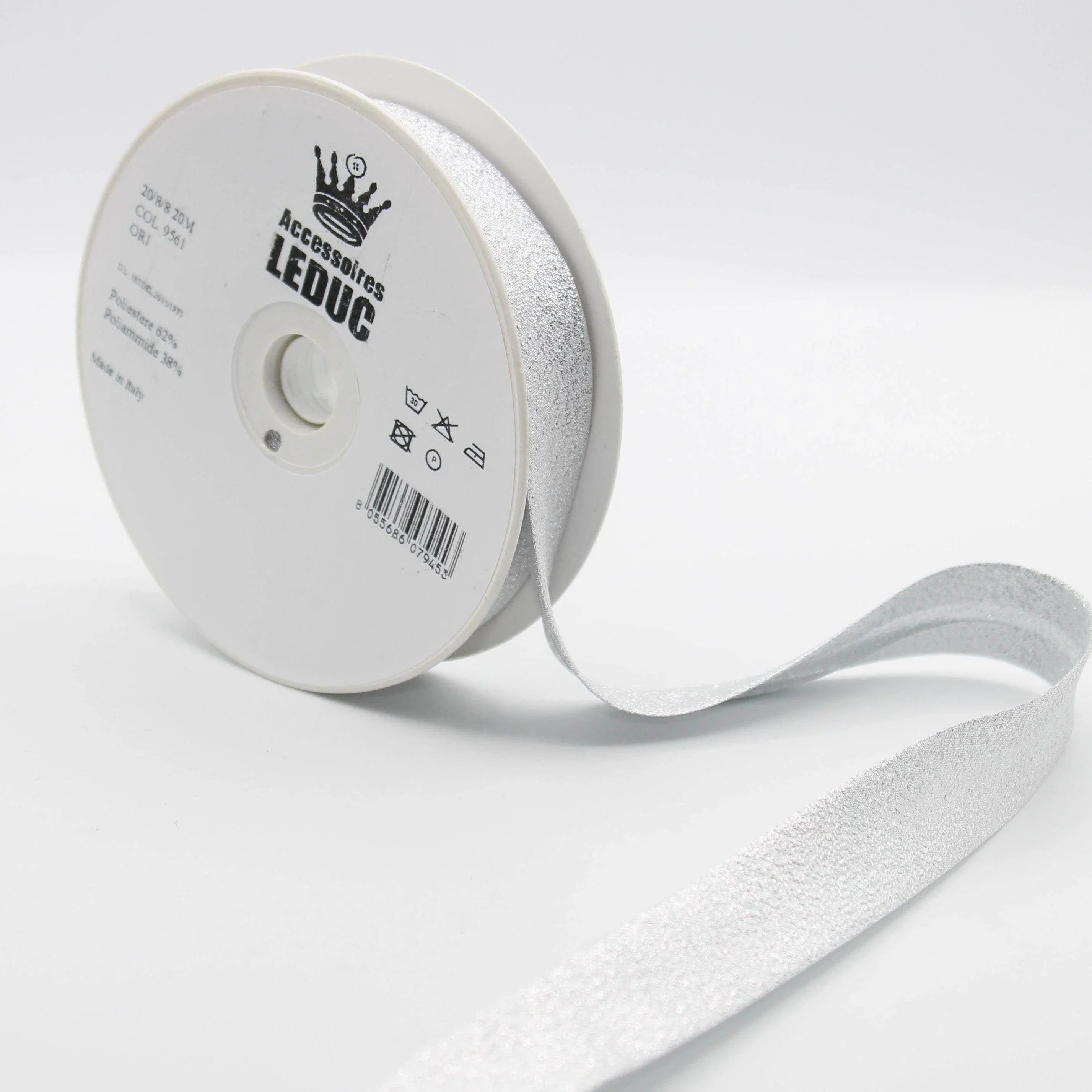 20MT or 100MT - LUREX BIAS BINDING / 20mm (20+8+8mm) #SBI524 - ACCESSOIRES LEDUC BV