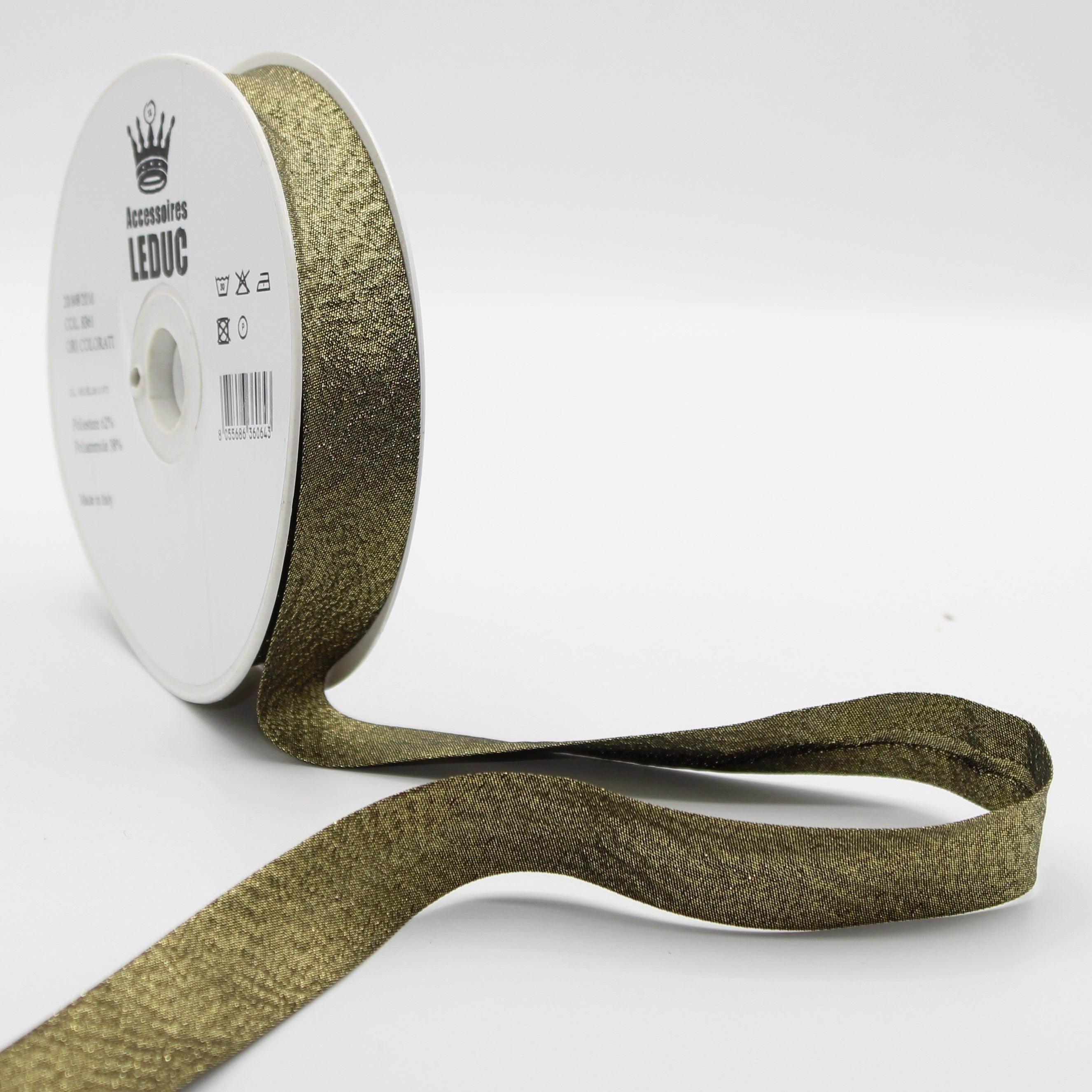 20MT or 100MT - LUREX BIAS BINDING / 20mm (20+8+8mm) #SBI524 - ACCESSOIRES LEDUC BV