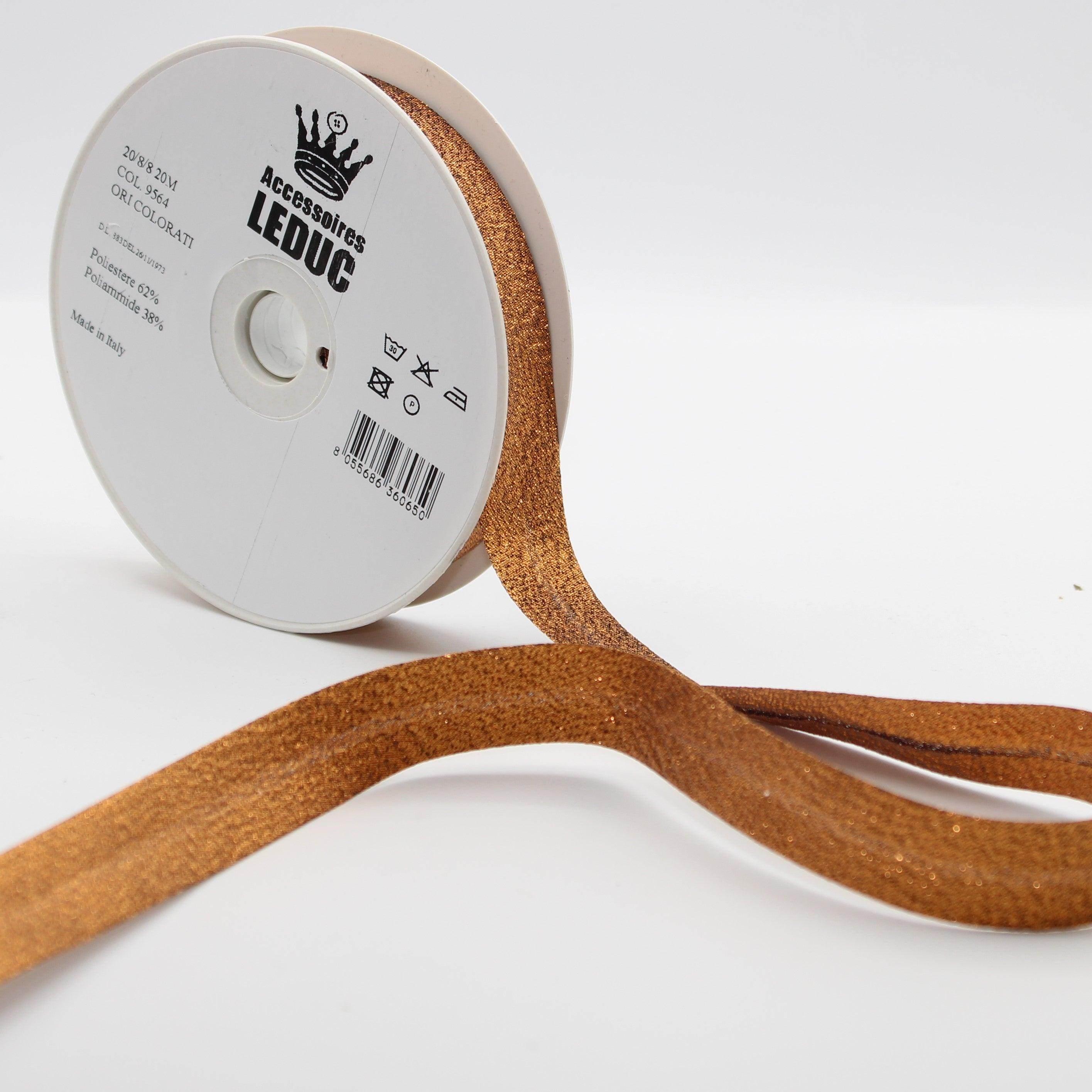 20MT or 100MT - LUREX BIAS BINDING / 20mm (20+8+8mm) #SBI524 - ACCESSOIRES LEDUC BV