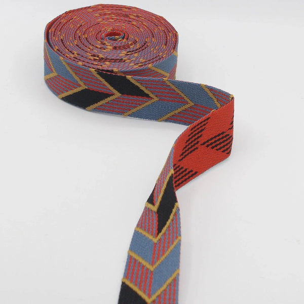 38mm Webbing with Multi Arrows 5/10/45mt #RUB3546 - ACCESSOIRES LEDUC BV