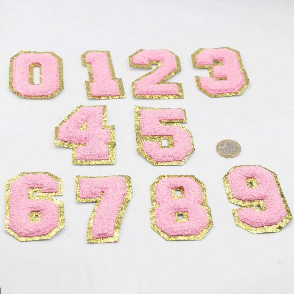 Set of Letters/Numbers Patches to customize your Clothes, Jacket, Bags,etc., Iron-on #HAB1x009 - ACCESSOIRES LEDUC BV