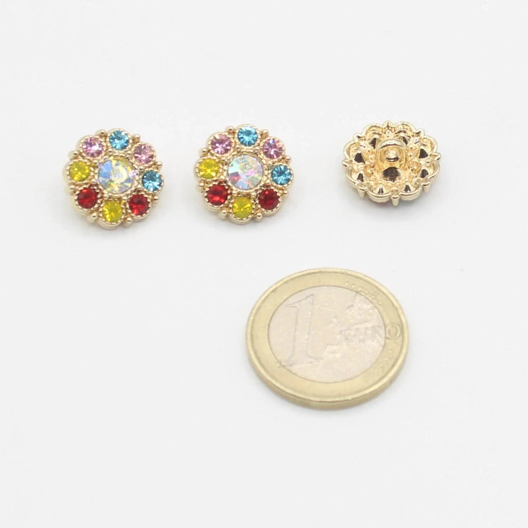 Strass Shank Buttons #VBN64X - ACCESSOIRES LEDUC BV
