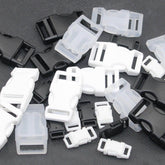 5 Plastic Buckles for size 10mm or 20mm - Black White or Transparent #BNY4100 - ACCESSOIRES LEDUC BV