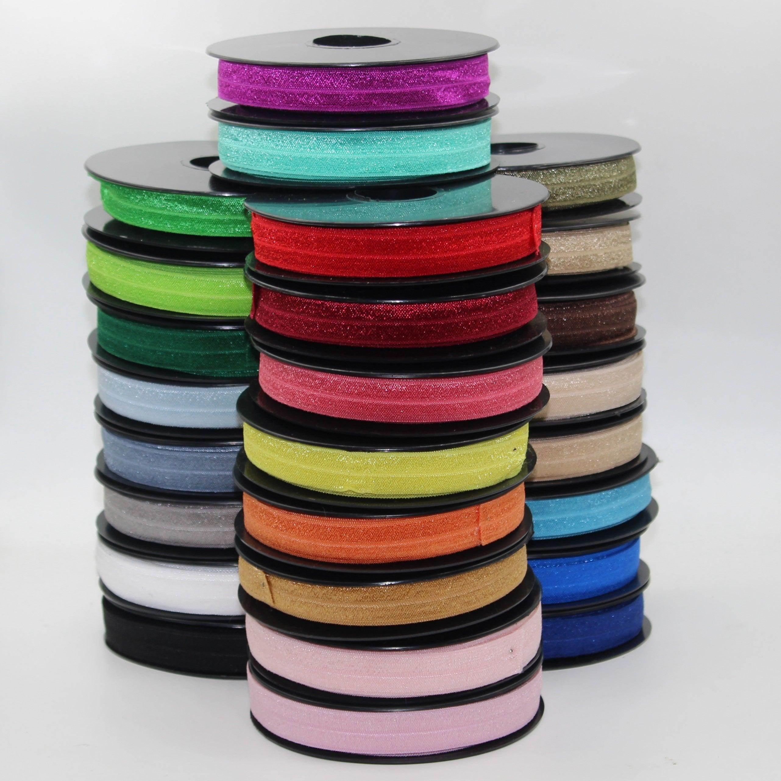 10 meters 17mm Prefolded Elastic Bias Binding Polyester Satin #ELA3610 - ACCESSOIRES LEDUC BV
