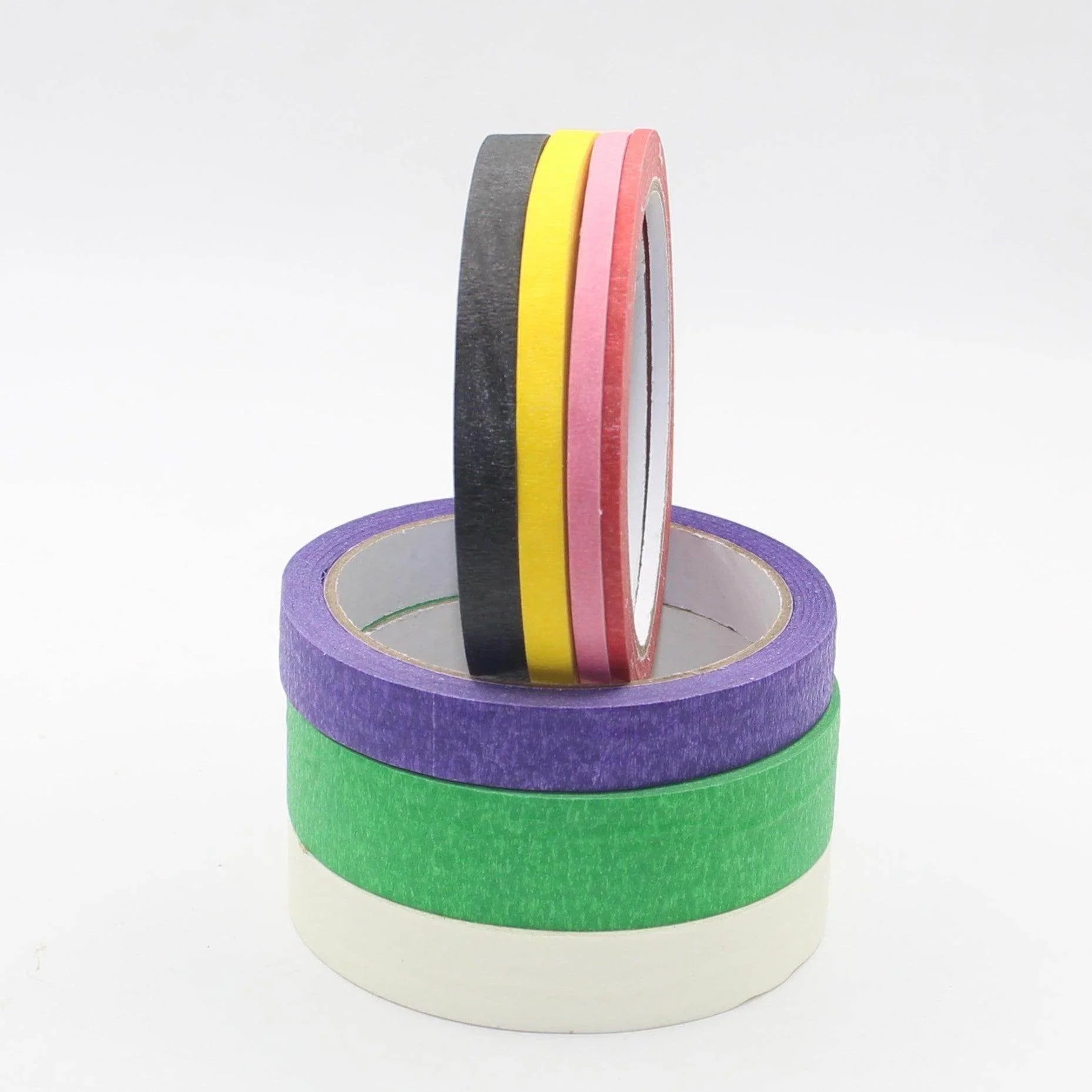 Set of 7 Rolls of Bolduc / Masking tape - 7x20meters - ACCESSOIRES LEDUC BV