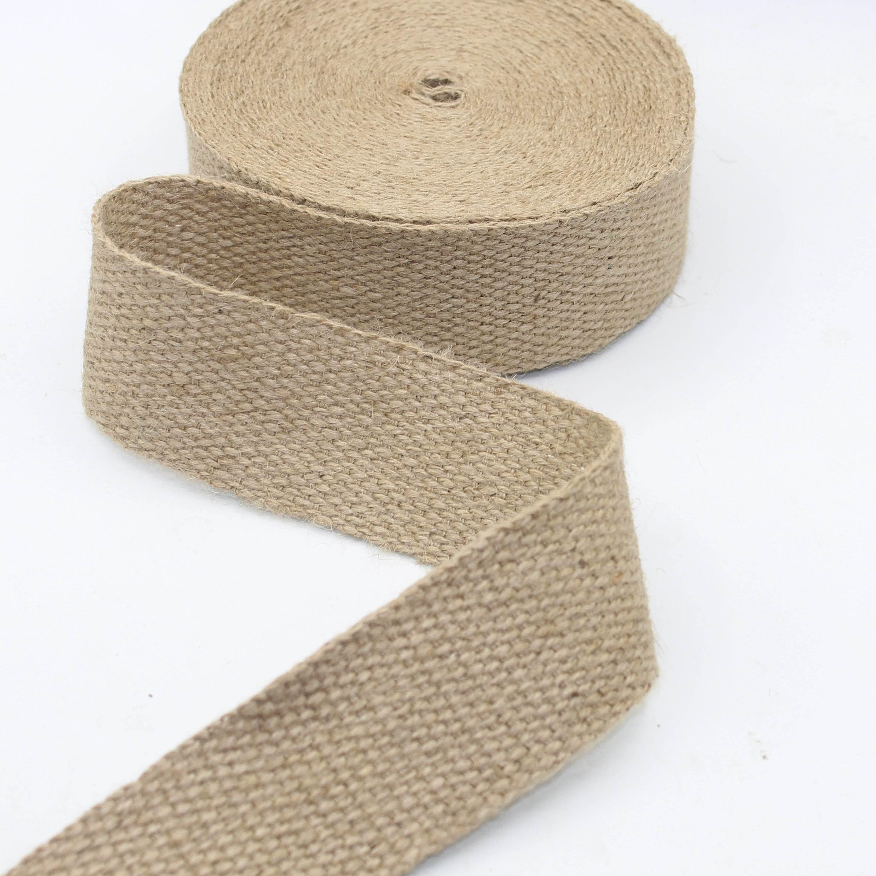 5 meters Jute Webbing available in 40mm, 50mm or 70mm #RUB3569 - ACCESSOIRES LEDUC BV