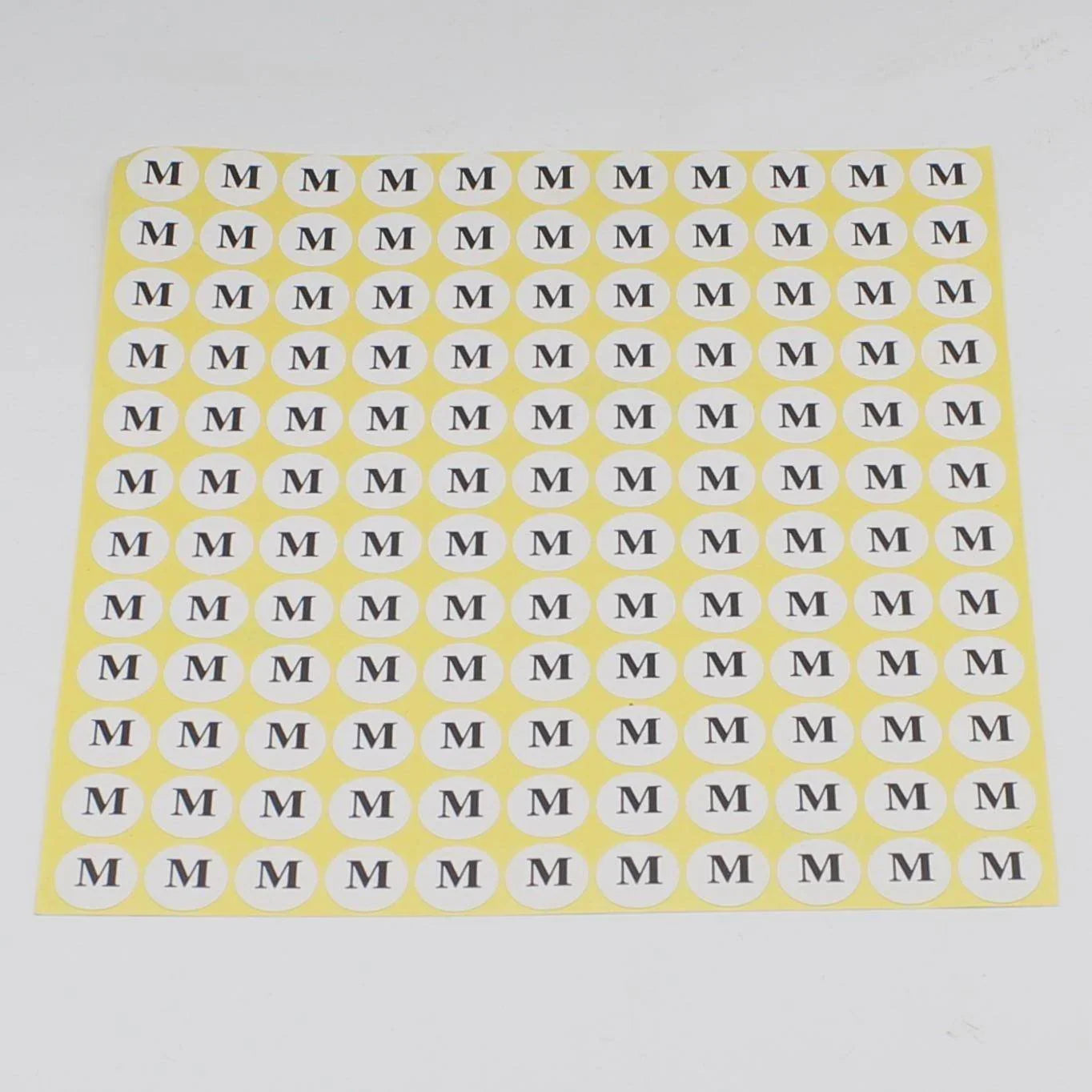 Page of 132 Size Labels for Clothes Paper Self Adhesive Sticker #HAB1x014 - ACCESSOIRES LEDUC BV