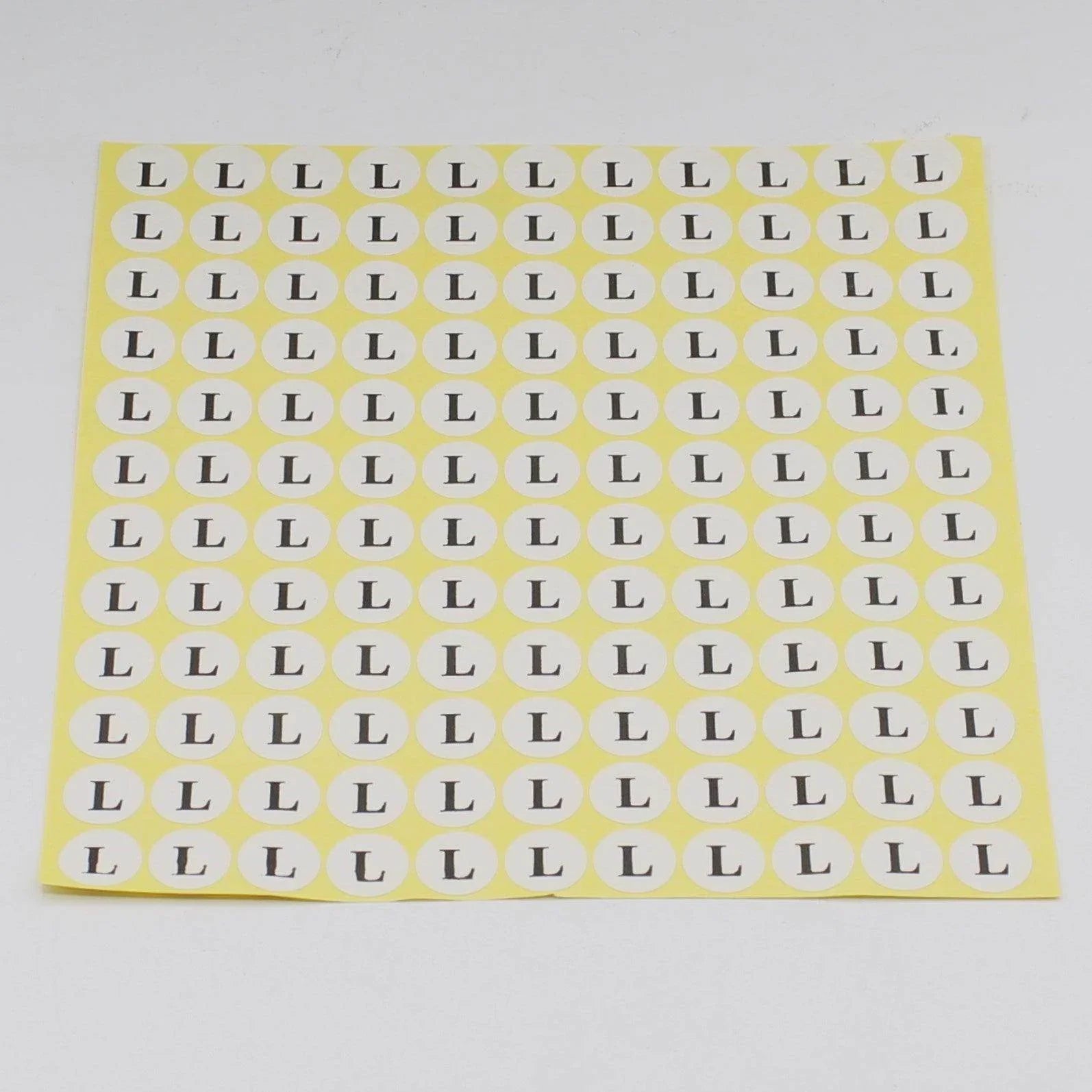 Page of 132 Size Labels for Clothes Paper Self Adhesive Sticker #HAB1x014 - ACCESSOIRES LEDUC BV