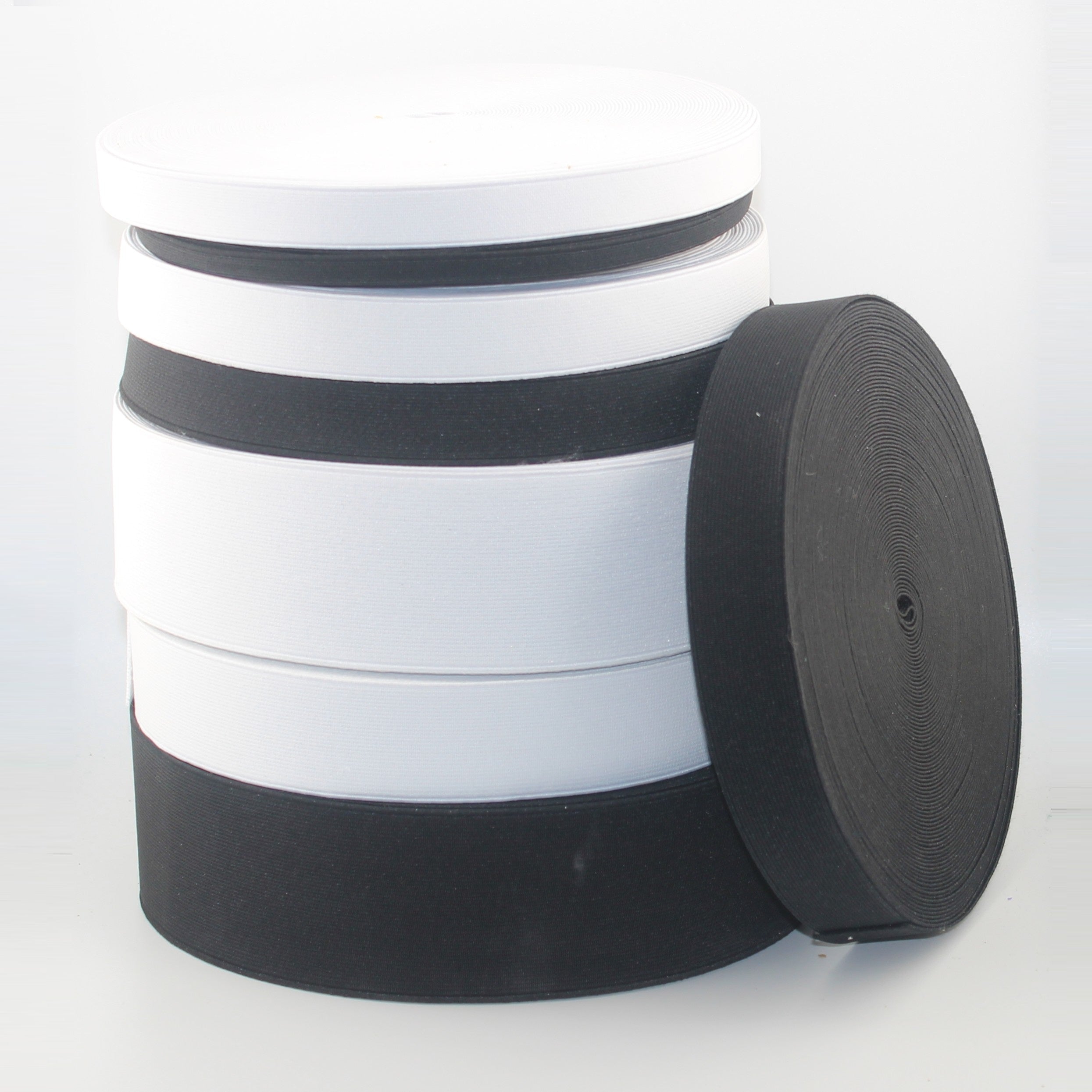 25 meters Super Strong Elastic - High Tension - Black or White available in sizes 10mm 15mm 20mm 25mm 30mm 40mm or 60mm #ELCOT