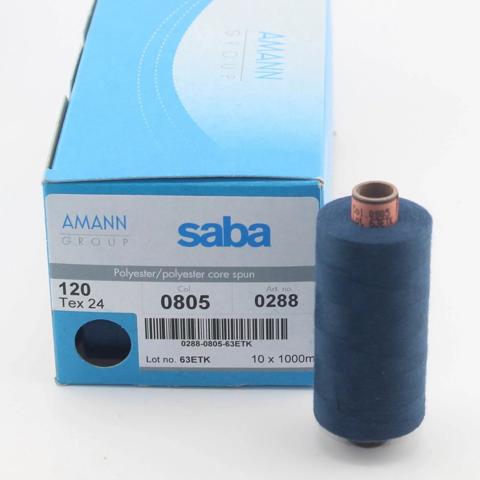 Amann Saba Yarn 1000m - High Quality Polyester German Yarn 120 tex 24 - ACCESSOIRES LEDUC BV