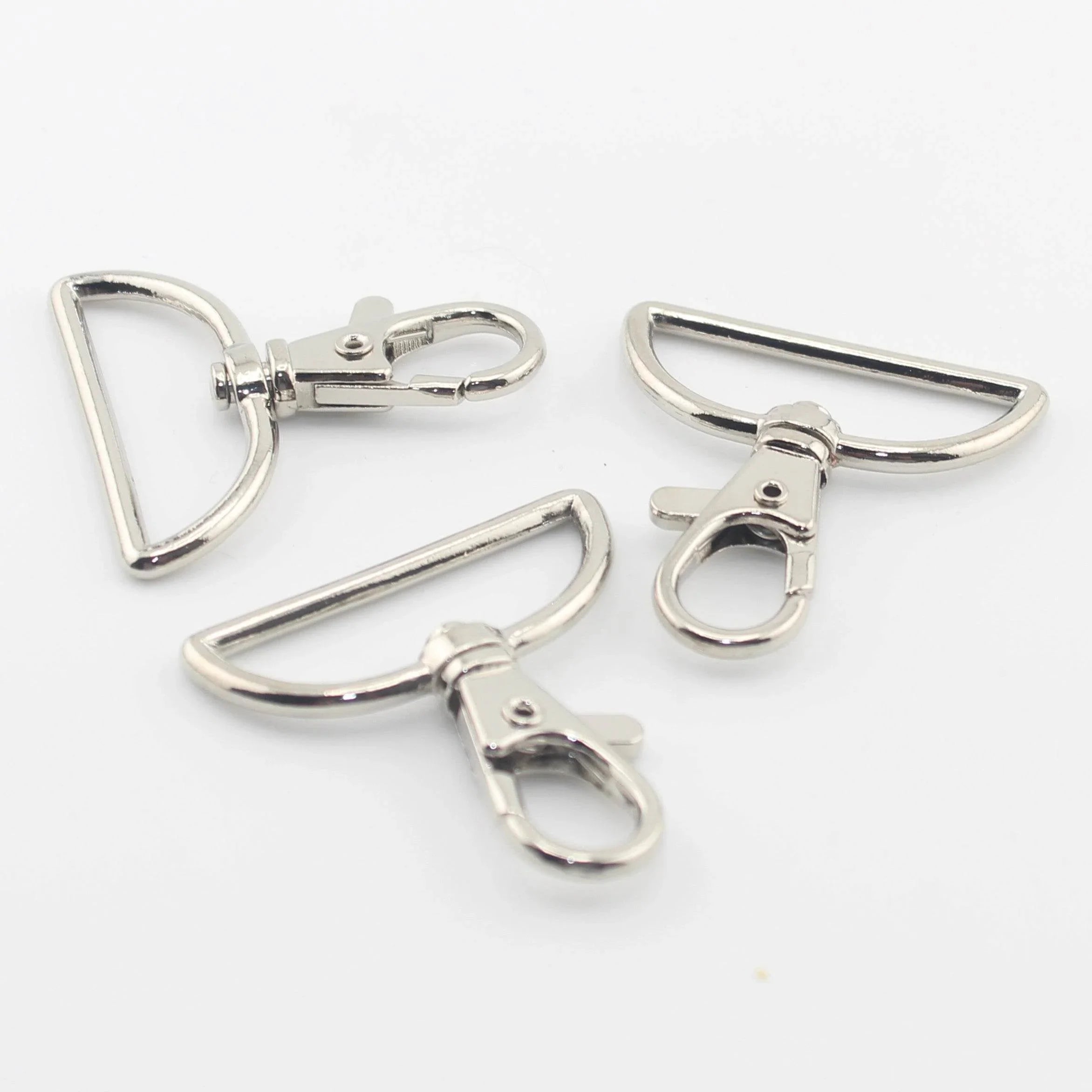 Set of 3 Snap Hooks (Lobster Buckles) - for tapes up to 35mm - ACCESSOIRES LEDUC BV