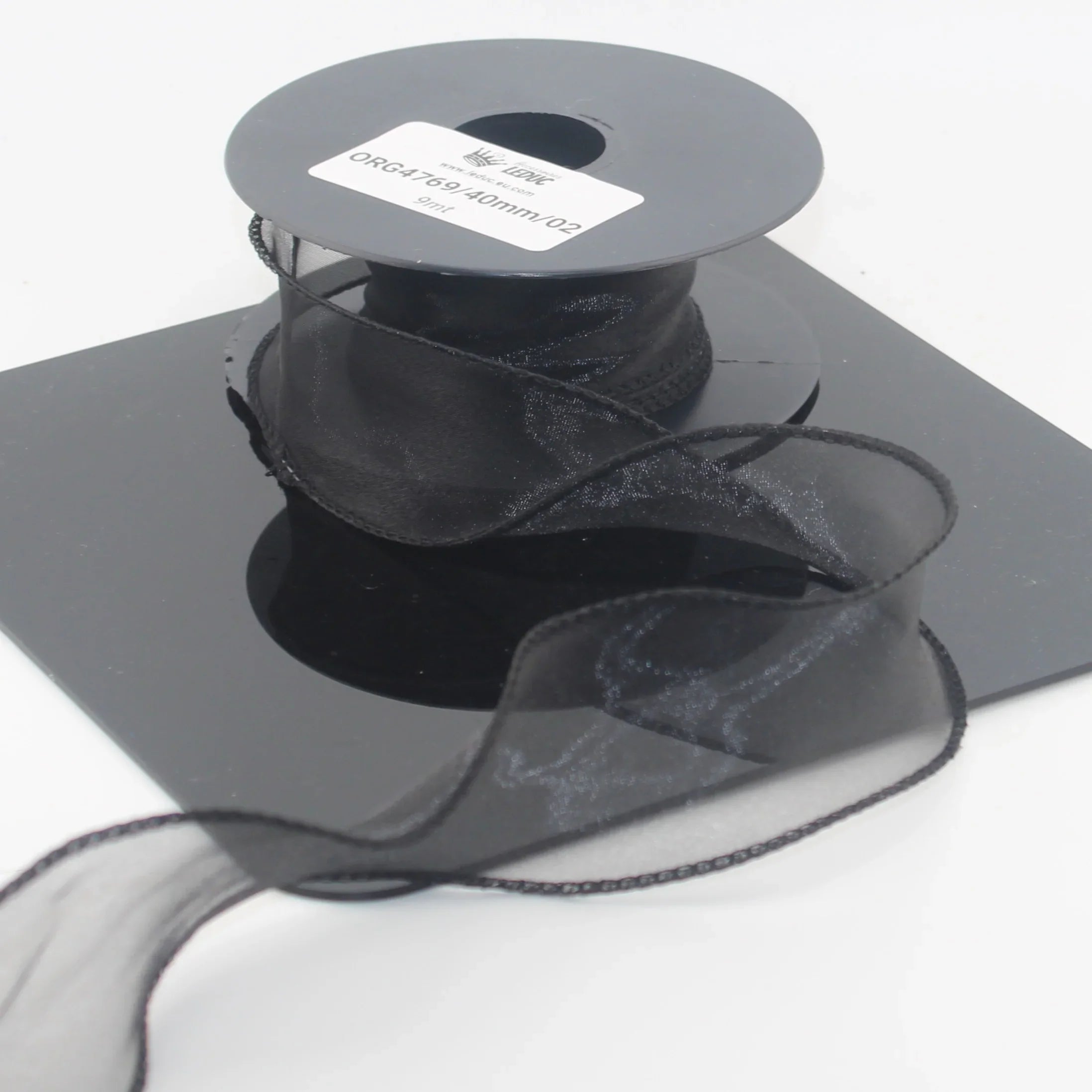 9 meters 40mm Corrugated Organza Ribbon #ORG4769 - ACCESSOIRES LEDUC BV