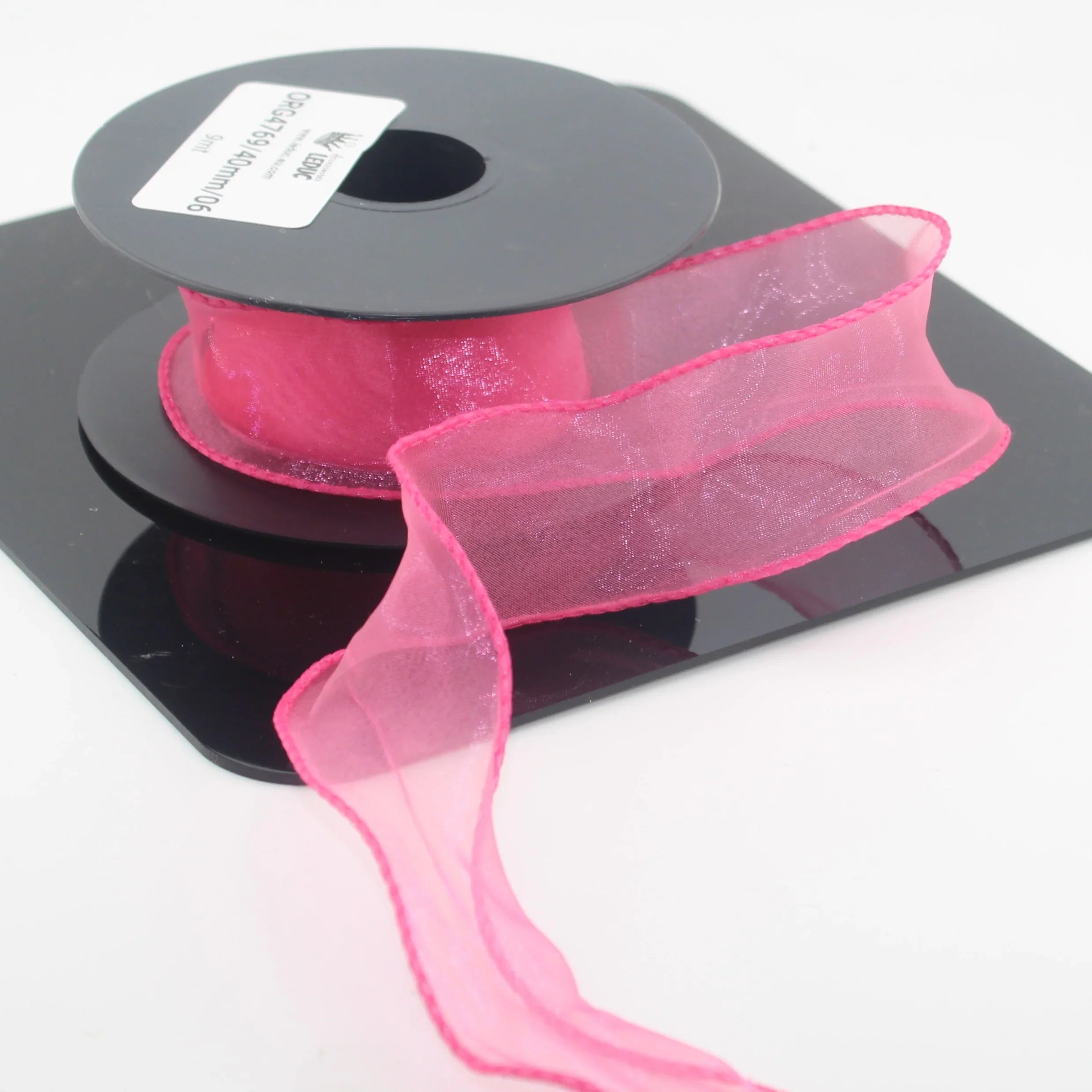 9 meters 40mm Corrugated Organza Ribbon #ORG4769 - ACCESSOIRES LEDUC BV