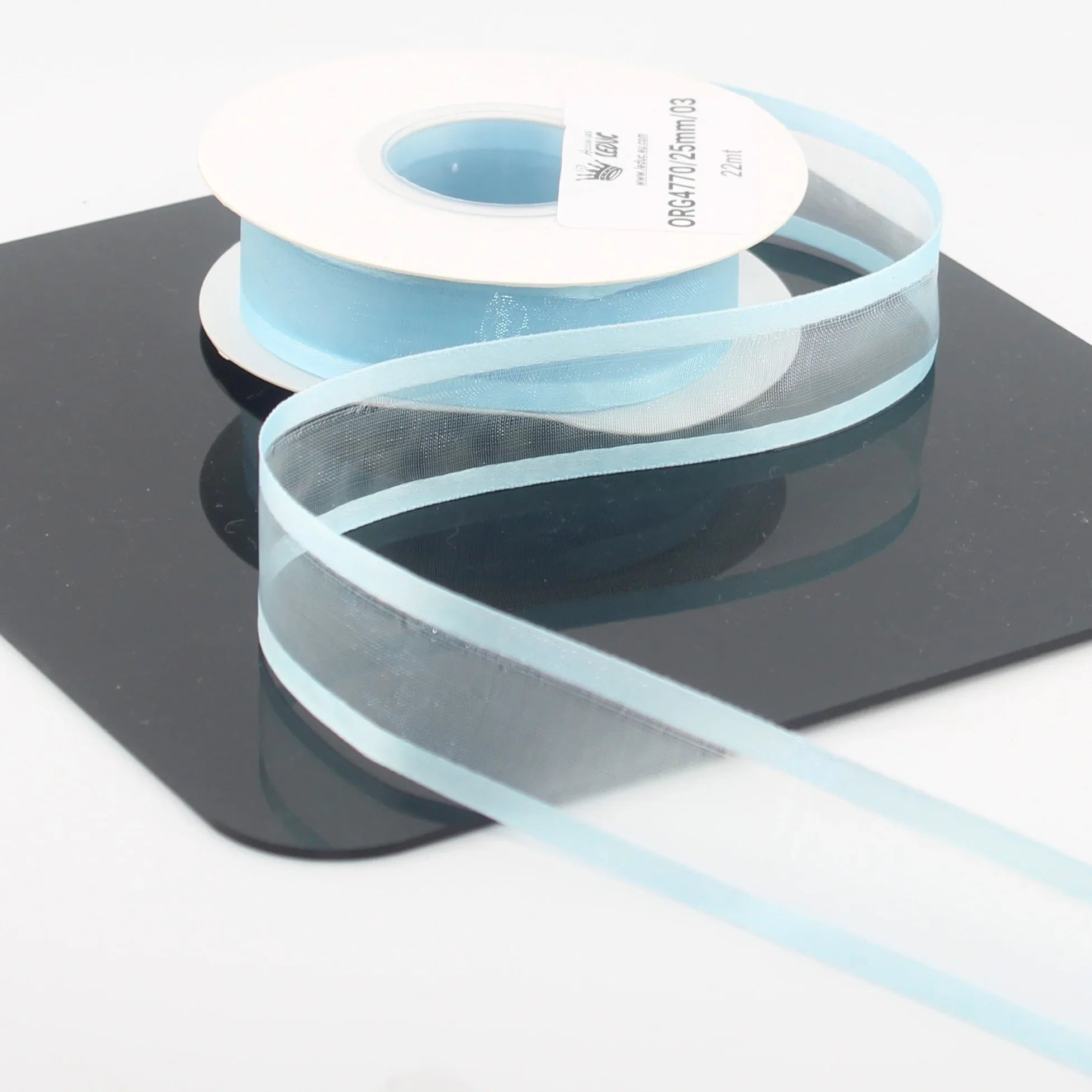 22 meters 25mm Organza Ribbon With Satin Edges #ORG4770 - ACCESSOIRES LEDUC BV