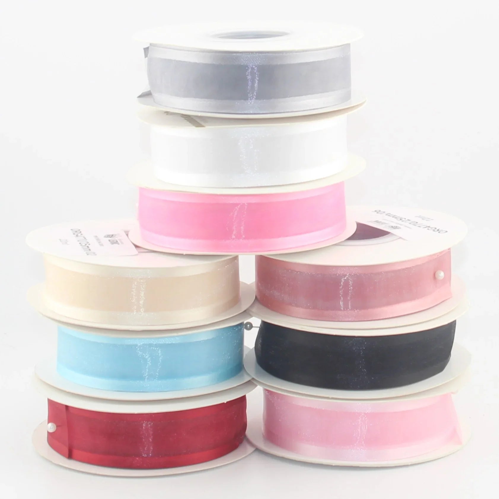 22 meters 25mm Organza Ribbon With Satin Edges #ORG4770 - ACCESSOIRES LEDUC BV