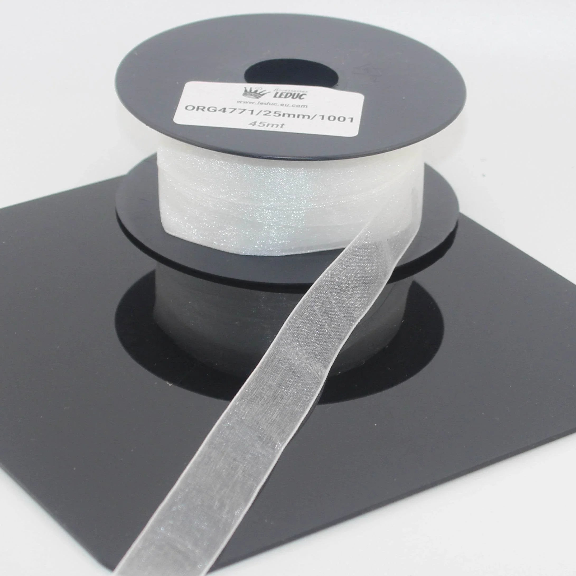 45 meters Organza Ribbon available in 20mm or 40mm ref #ORG4771 - ACCESSOIRES LEDUC BV