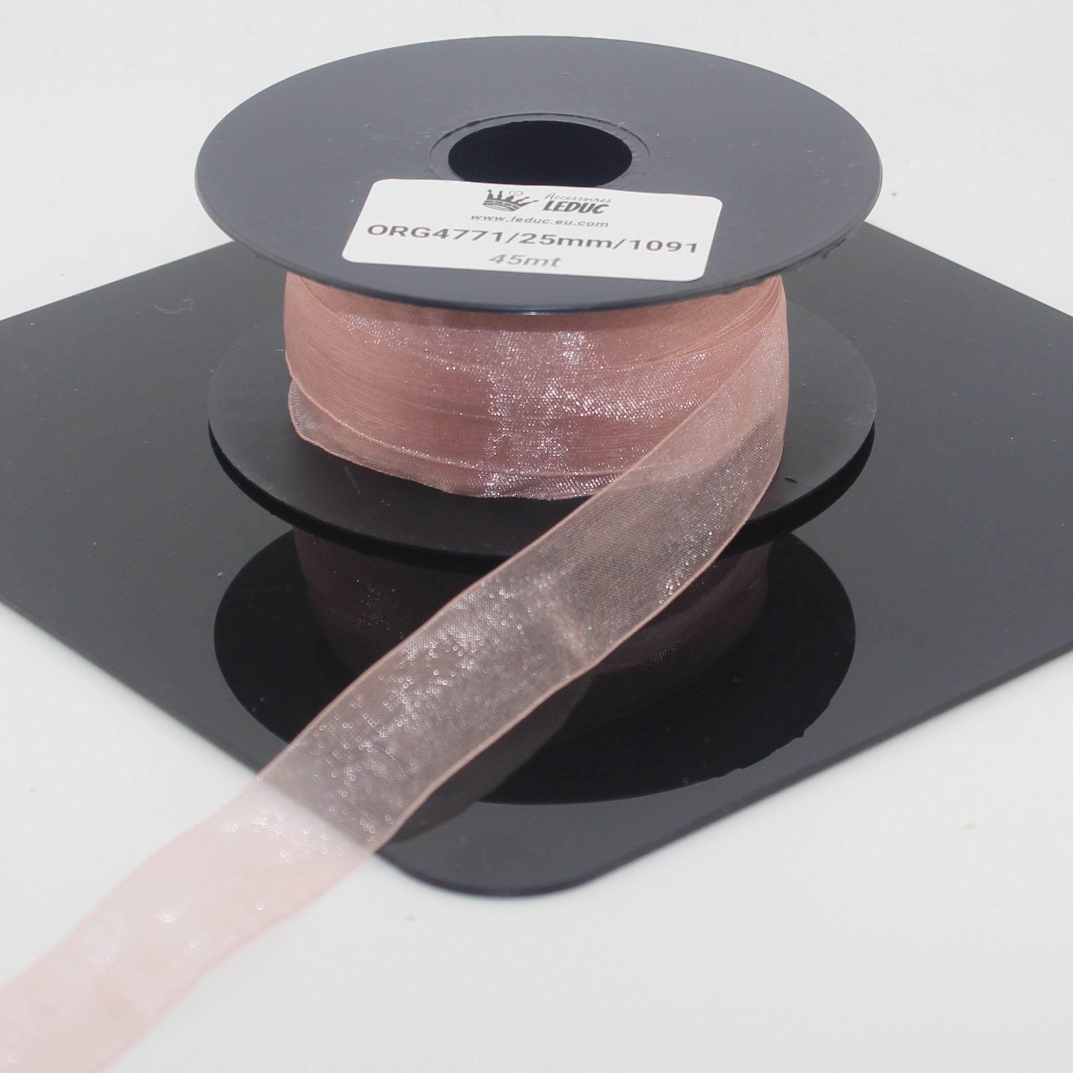45 meters Organza Ribbon available in 20mm or 40mm ref #ORG4771 - ACCESSOIRES LEDUC BV