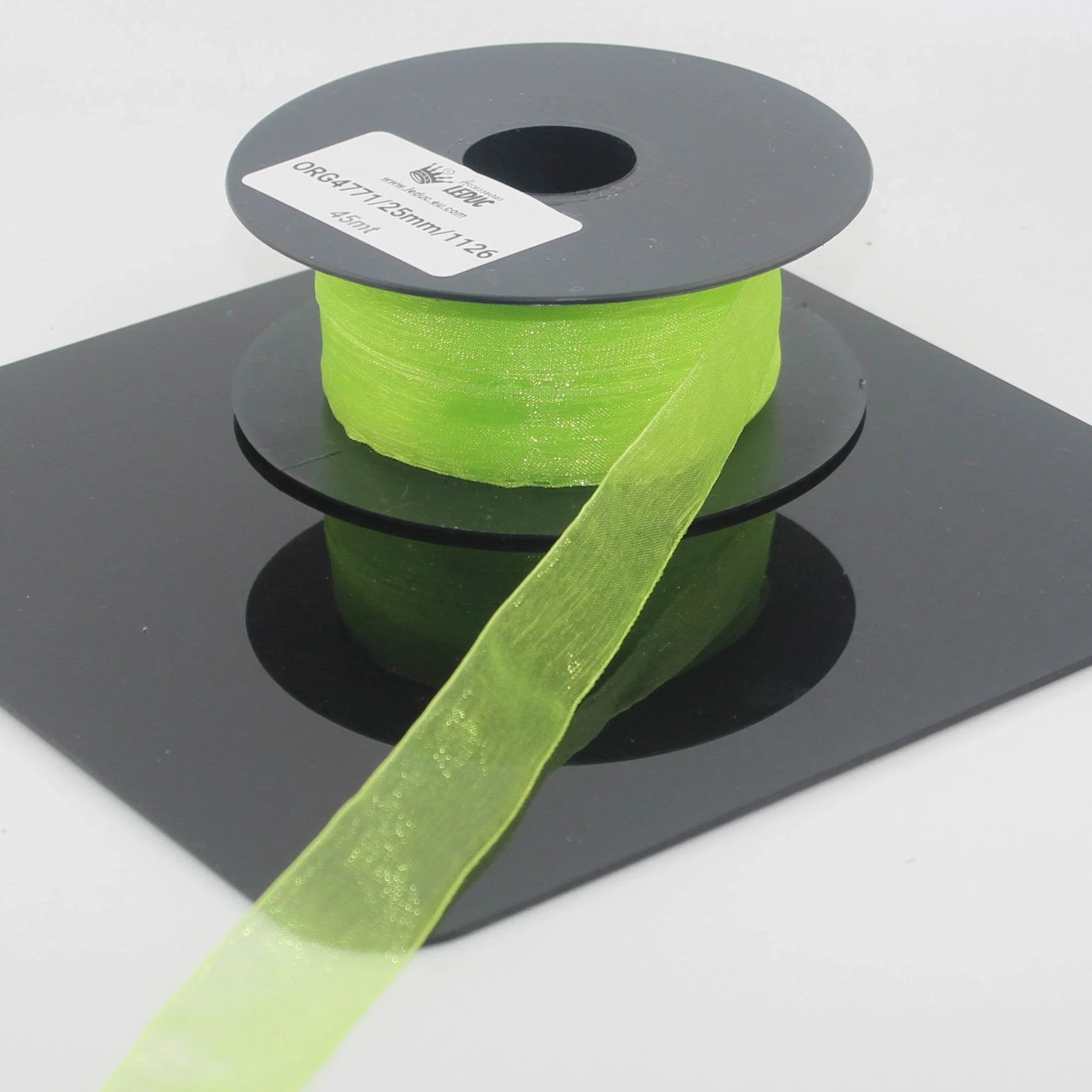 45 meters Organza Ribbon available in 20mm or 40mm ref #ORG4771 - ACCESSOIRES LEDUC BV