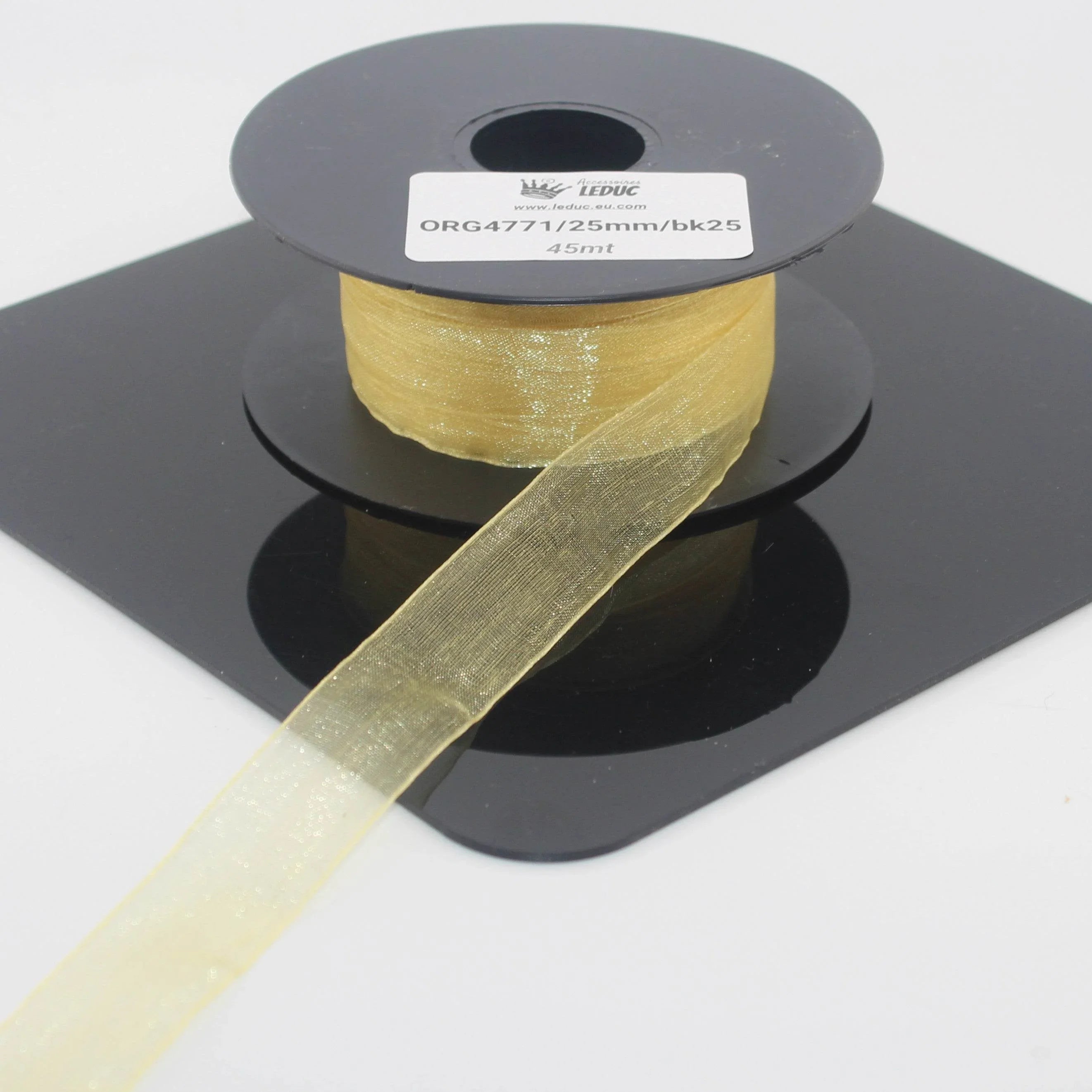 45 meters Organza Ribbon available in 20mm or 40mm ref #ORG4771 - ACCESSOIRES LEDUC BV