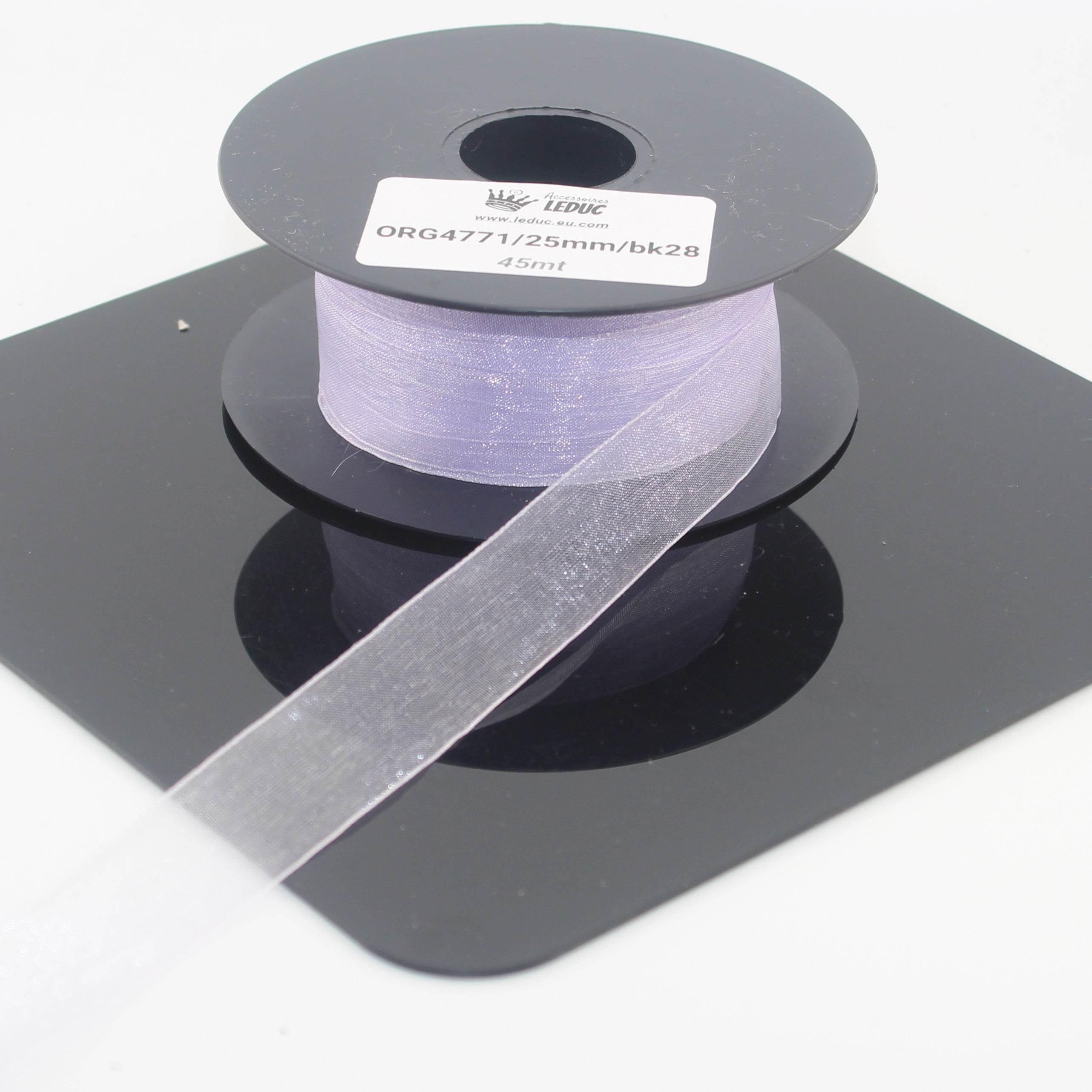 45 meters Organza Ribbon available in 20mm or 40mm ref #ORG4771 - ACCESSOIRES LEDUC BV