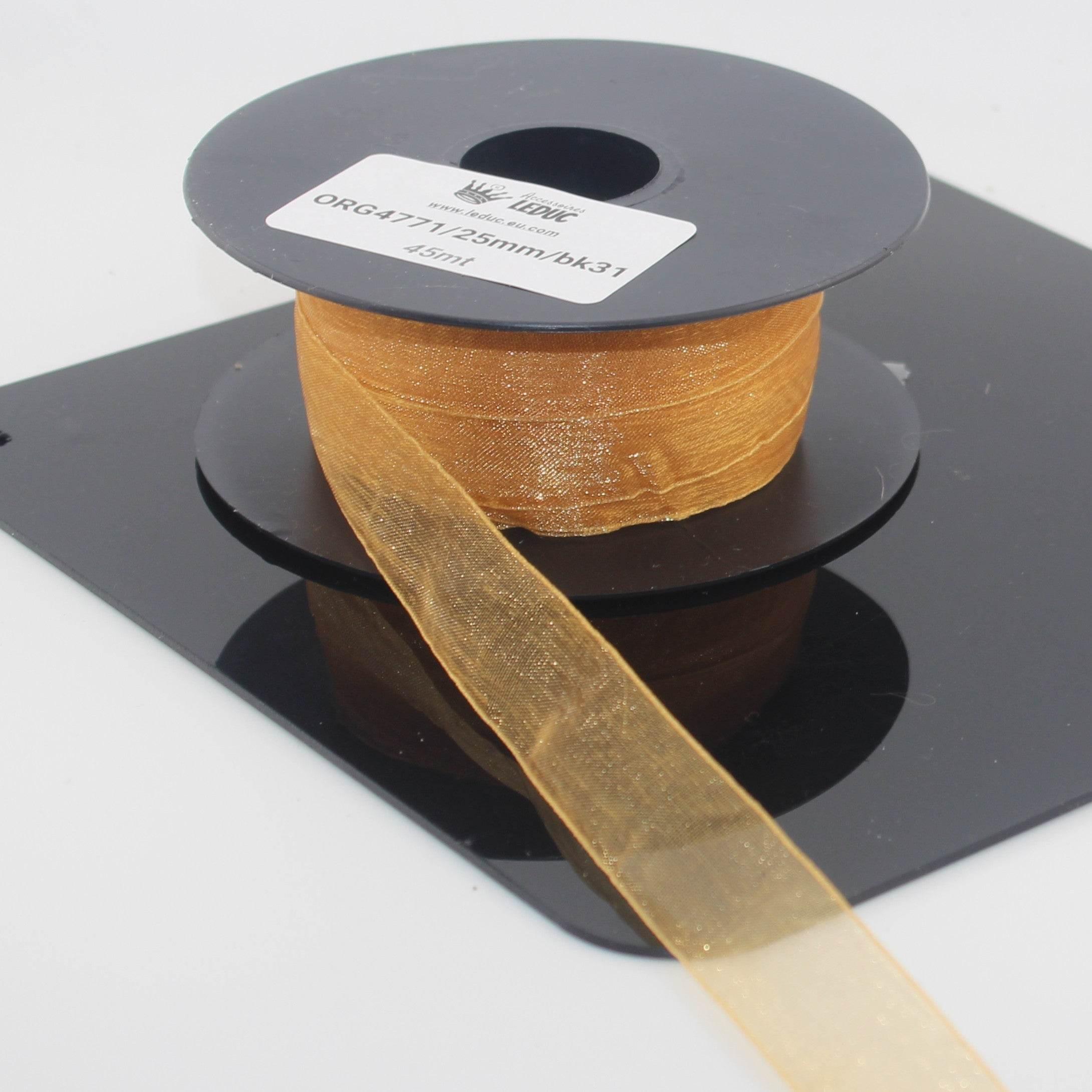 45 meters Organza Ribbon available in 20mm or 40mm ref #ORG4771 - ACCESSOIRES LEDUC BV