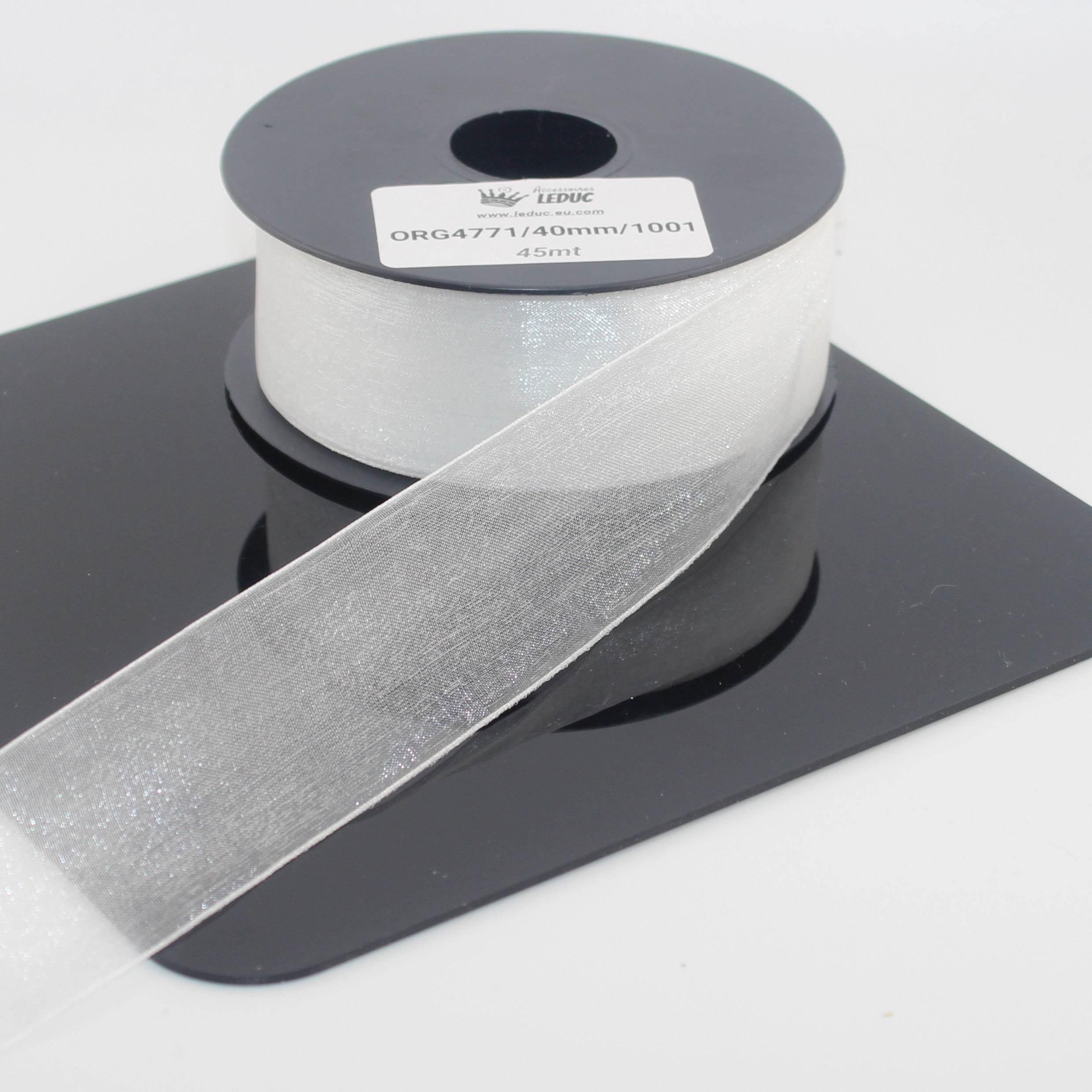 45 meters Organza Ribbon available in 20mm or 40mm ref #ORG4771 - ACCESSOIRES LEDUC BV
