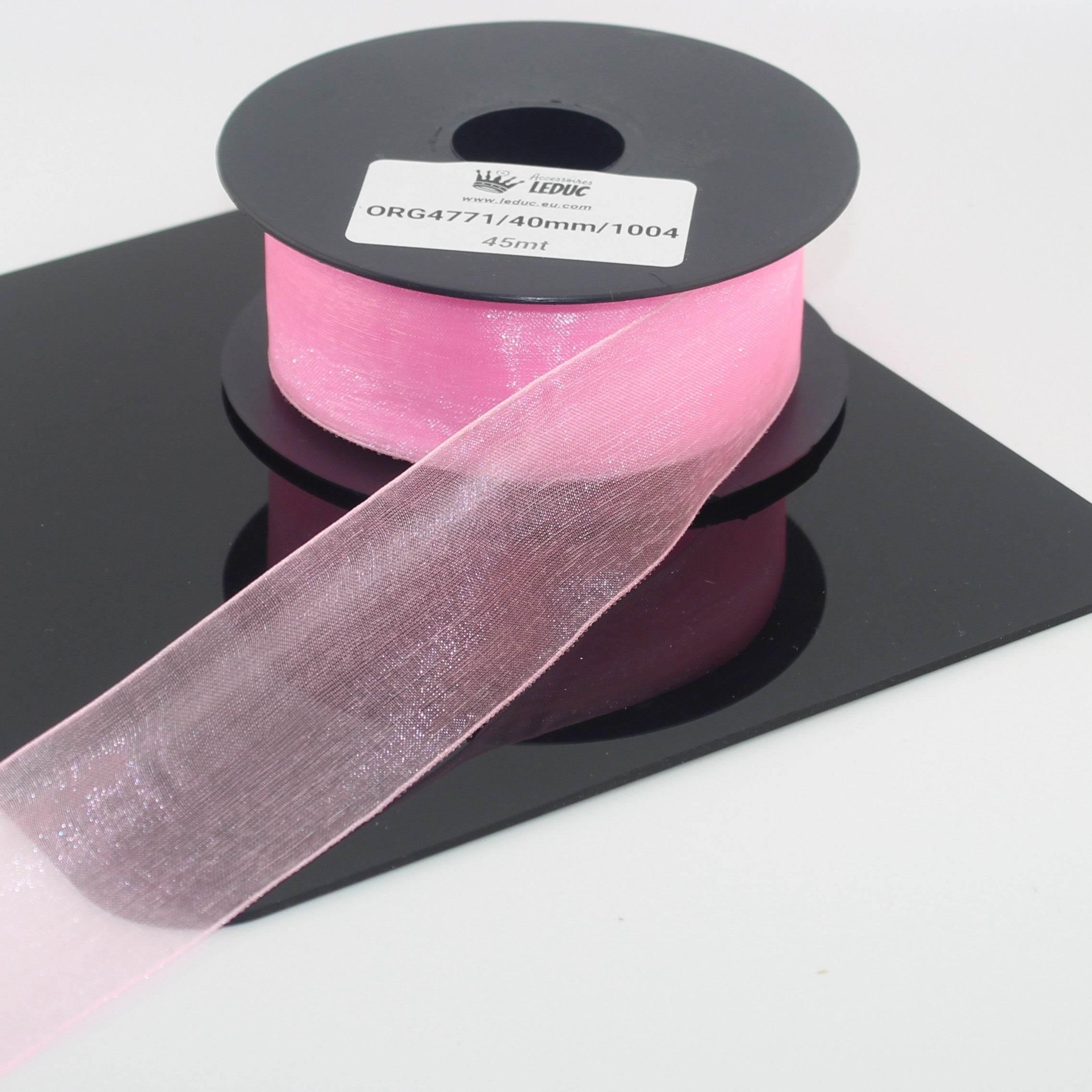 45 meters Organza Ribbon available in 20mm or 40mm ref #ORG4771 - ACCESSOIRES LEDUC BV