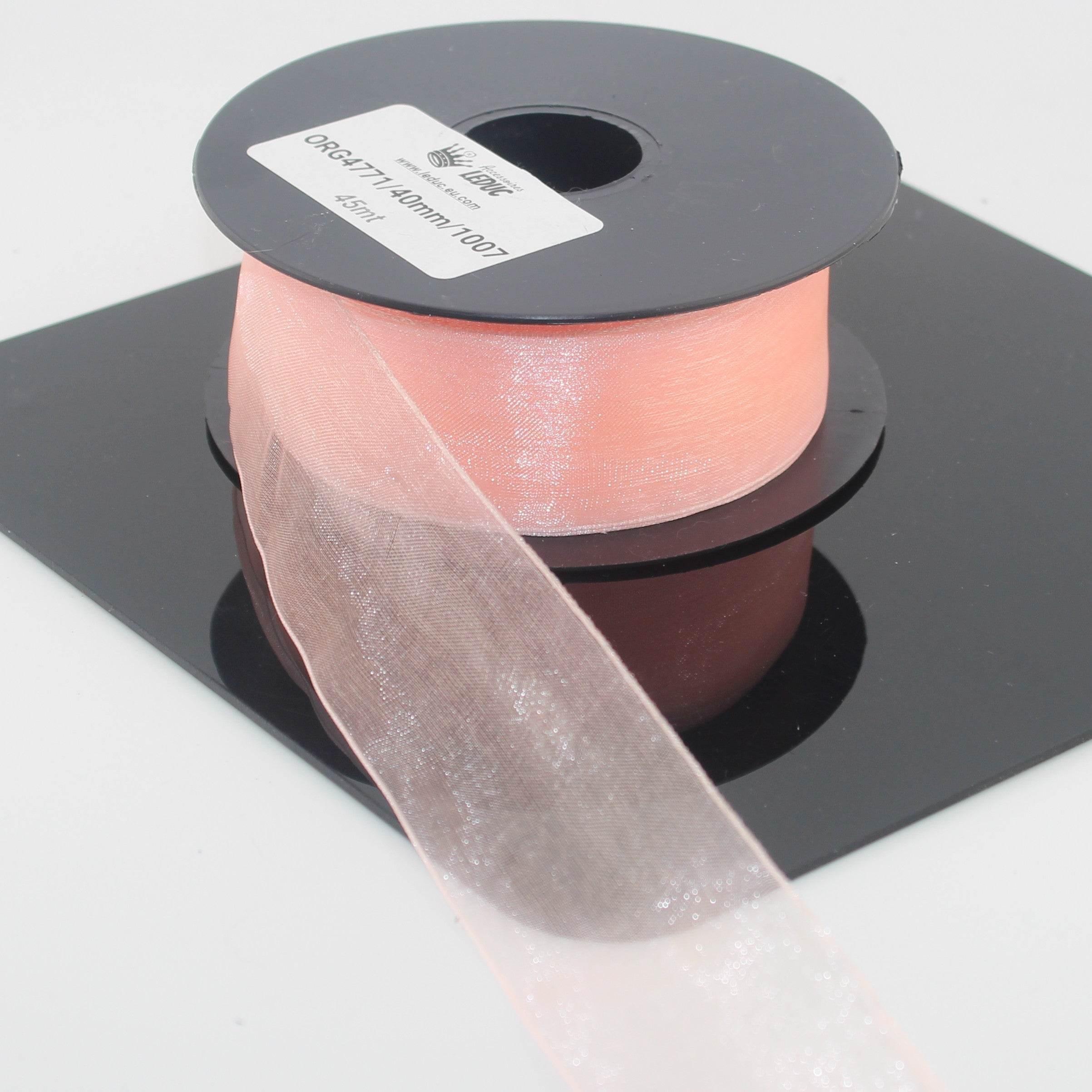 45 meters Organza Ribbon available in 20mm or 40mm ref #ORG4771 - ACCESSOIRES LEDUC BV