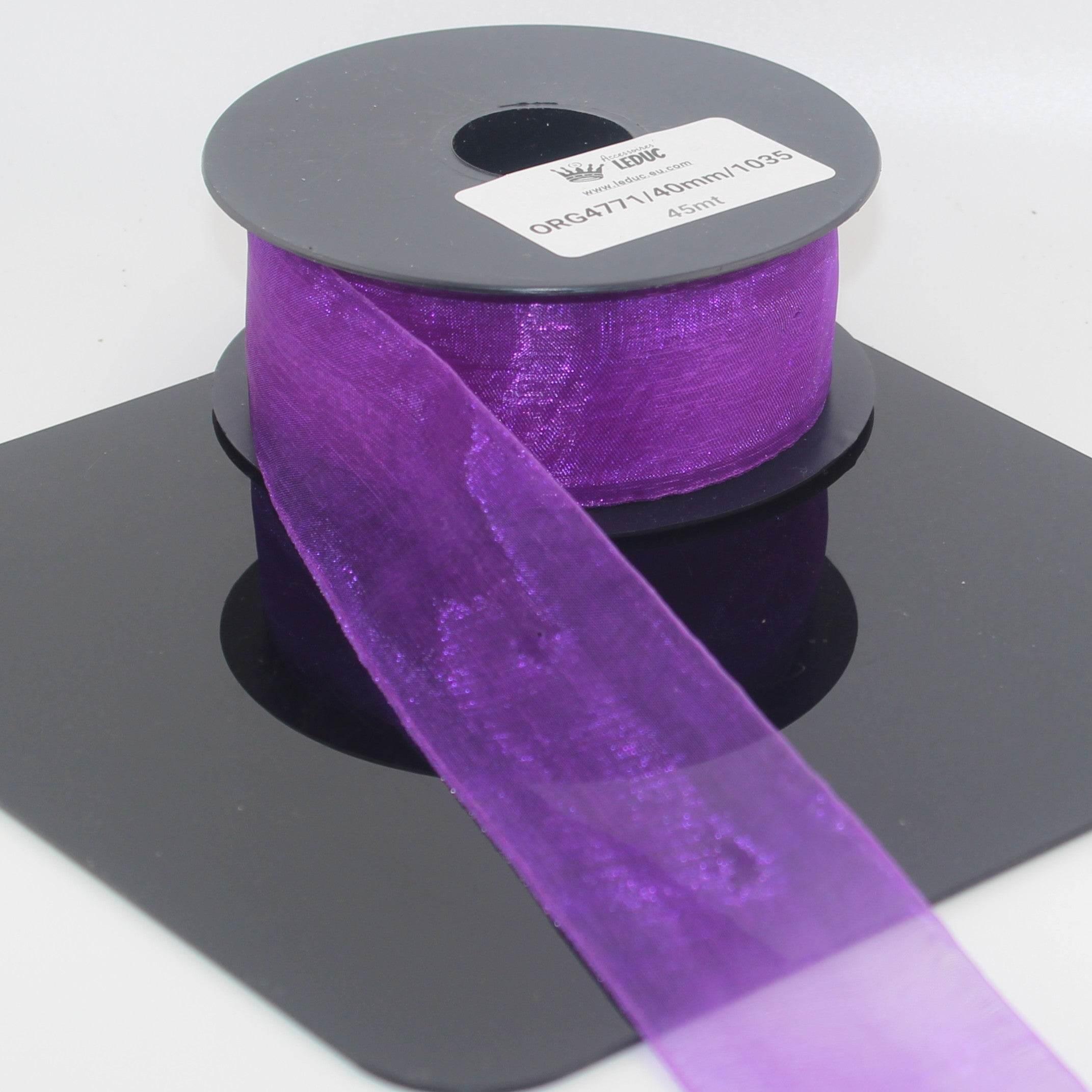 45 meters Organza Ribbon available in 20mm or 40mm ref #ORG4771 - ACCESSOIRES LEDUC BV