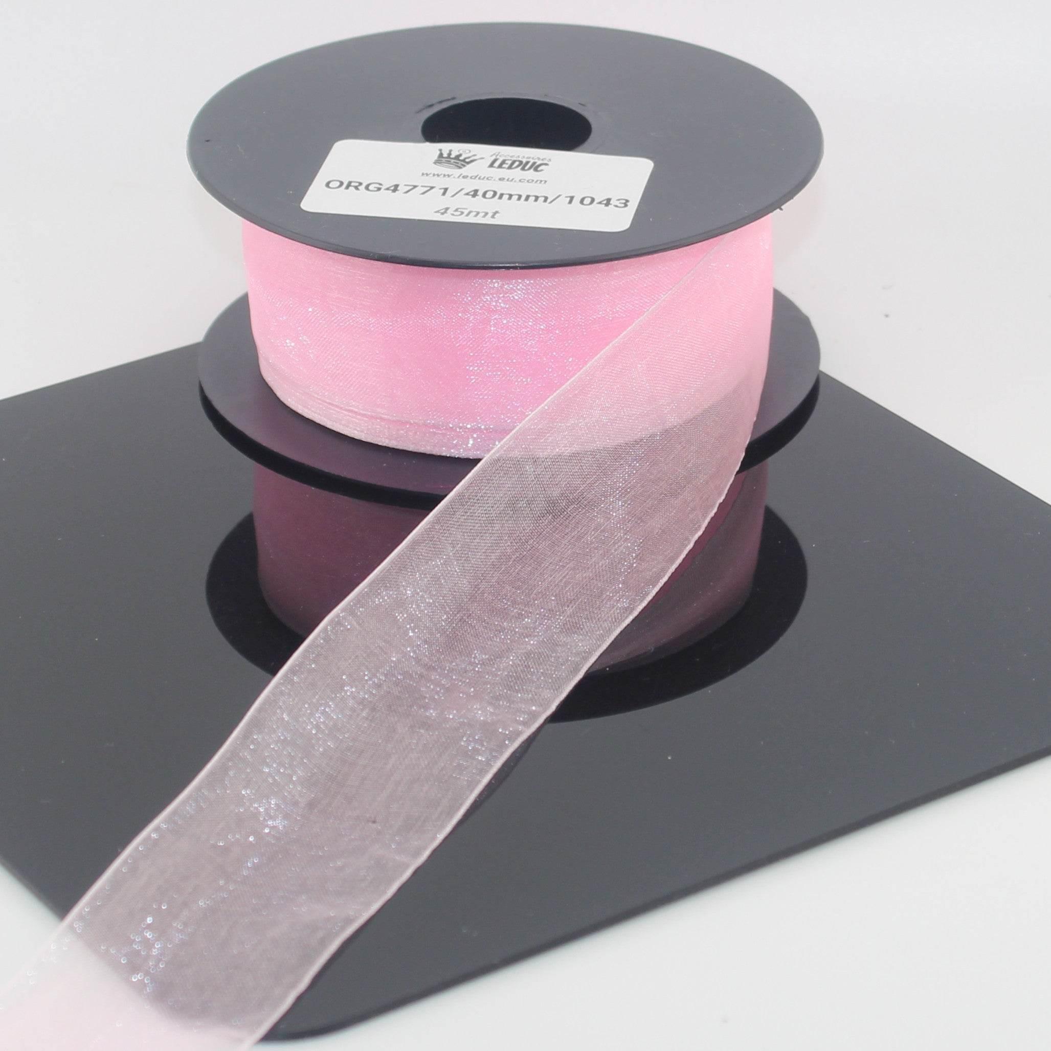 45 meters Organza Ribbon available in 20mm or 40mm ref #ORG4771 - ACCESSOIRES LEDUC BV