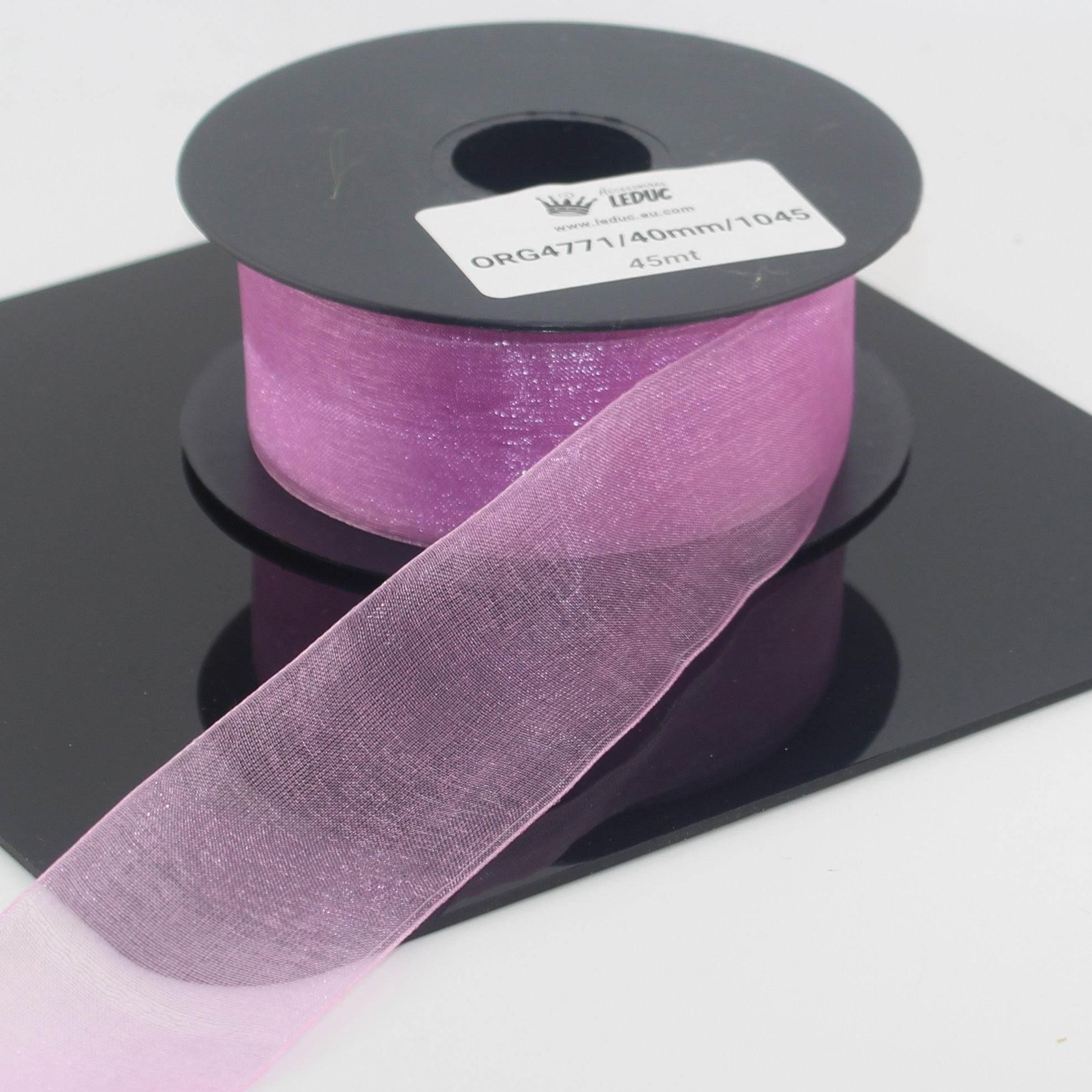 45 meters Organza Ribbon available in 20mm or 40mm ref #ORG4771 - ACCESSOIRES LEDUC BV