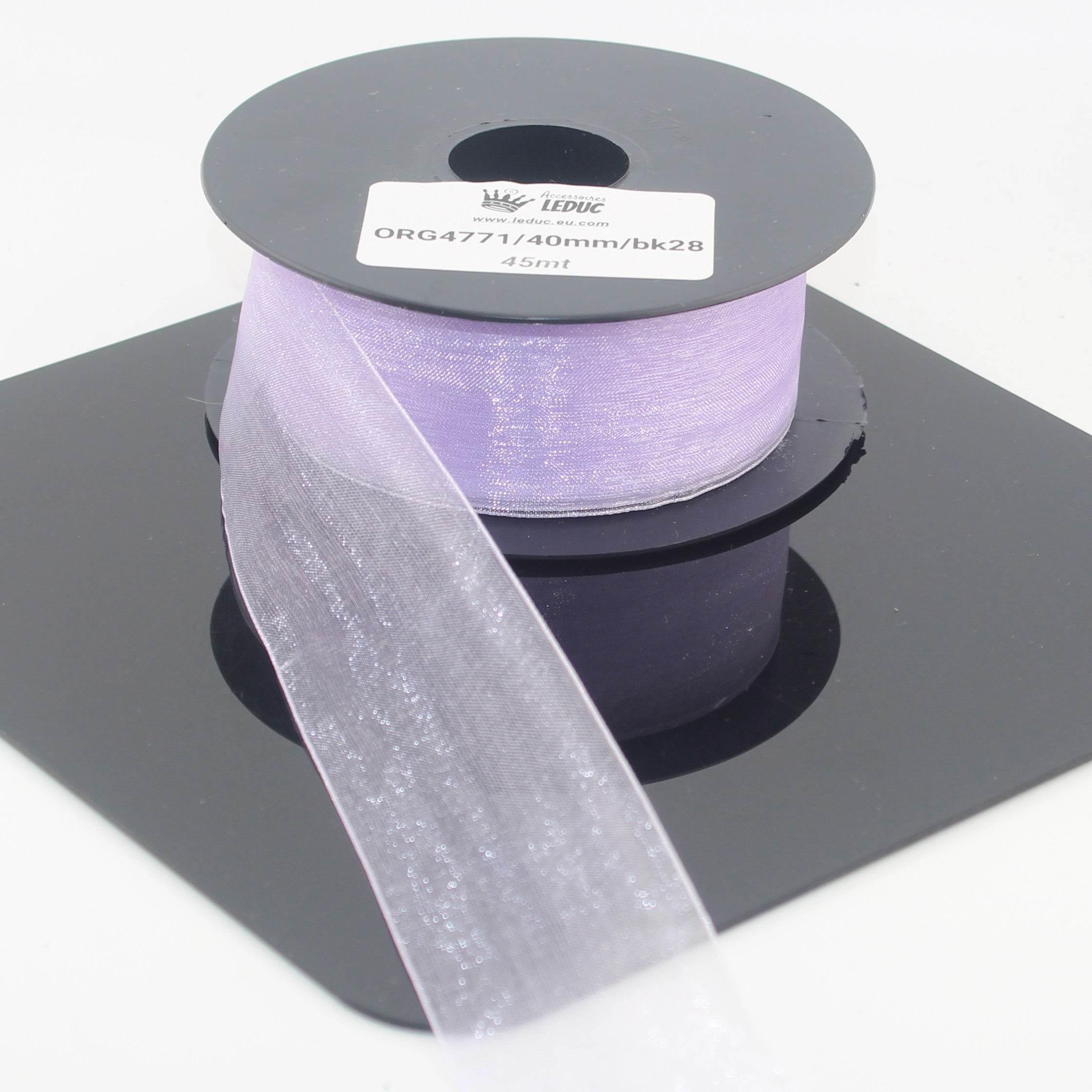 45 meters Organza Ribbon available in 20mm or 40mm ref #ORG4771 - ACCESSOIRES LEDUC BV