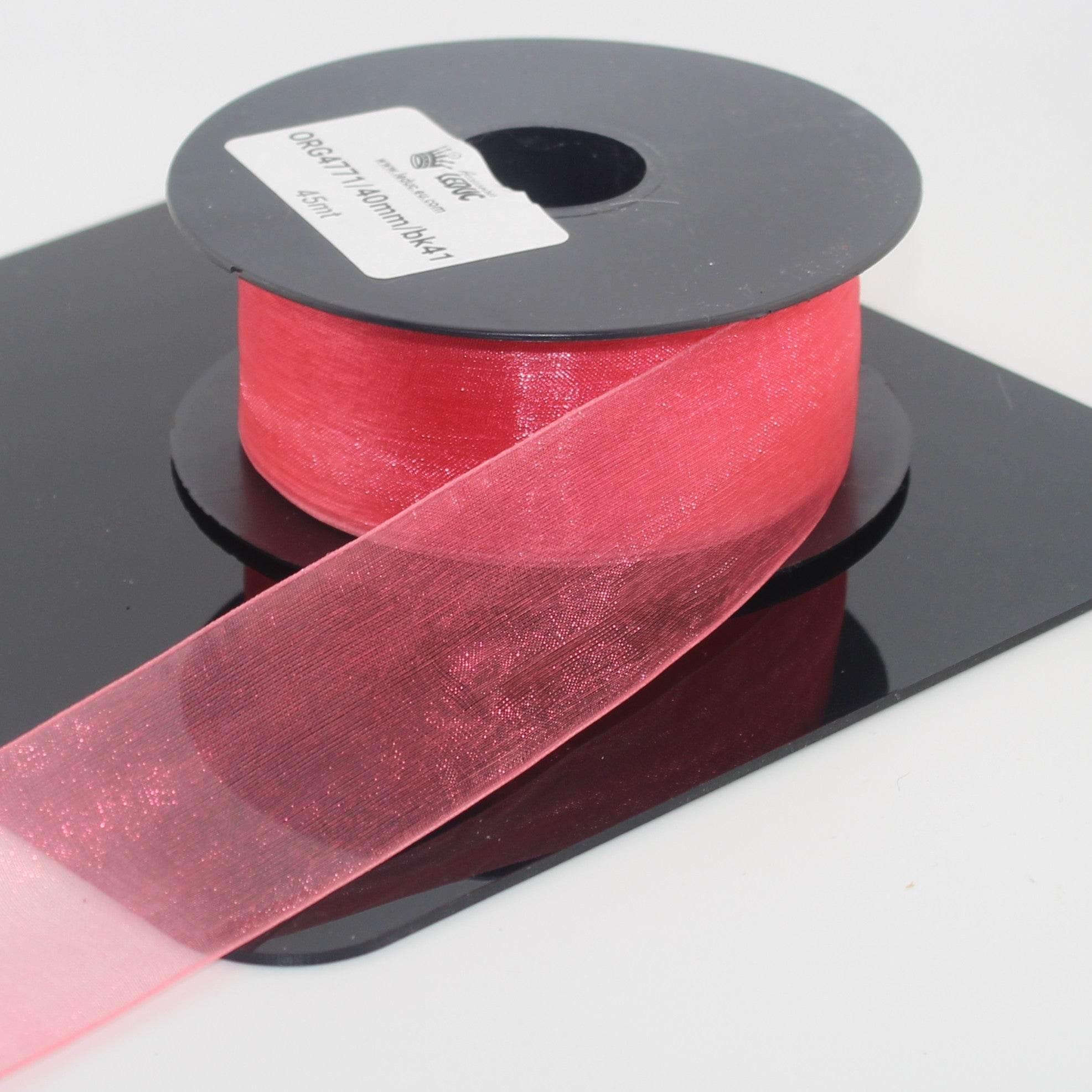 45 meters Organza Ribbon available in 20mm or 40mm ref #ORG4771 - ACCESSOIRES LEDUC BV