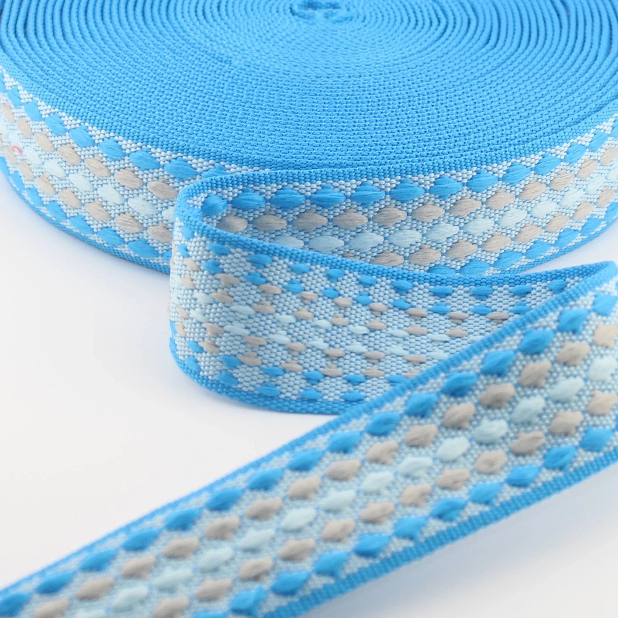 5 meters Dots Design Webbing 38mm #RUB3578 - ACCESSOIRES LEDUC BV