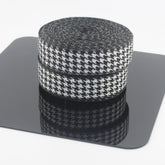 10 meters 25mm Ribbon with Houndstooth Pattern 100% Polyester