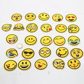Set of 26 Funny IRON-ON SMILEY PATCHES/LABELS for Kids HOTFIX - ACCESSOIRES LEDUC BV