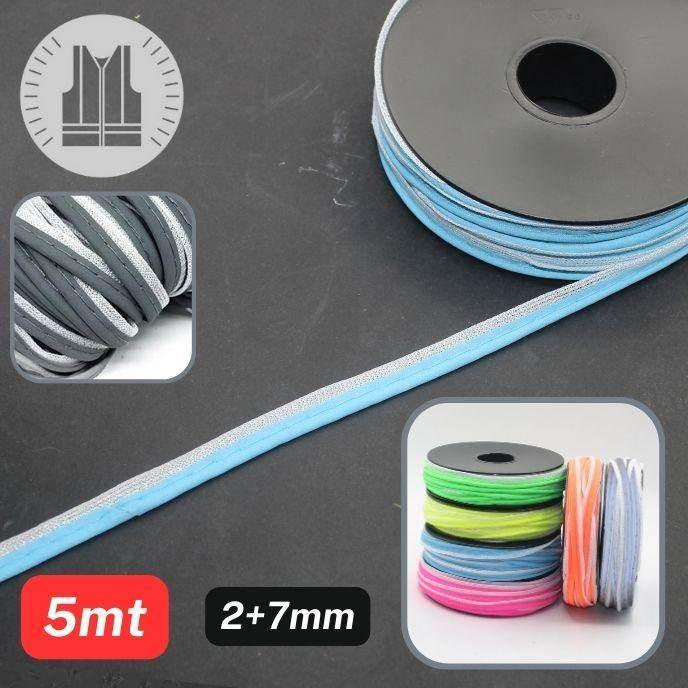 5 meters Self Reflective Piping 9mm (2+7mm) #SPA1101 - ACCESSOIRES LEDUC BV