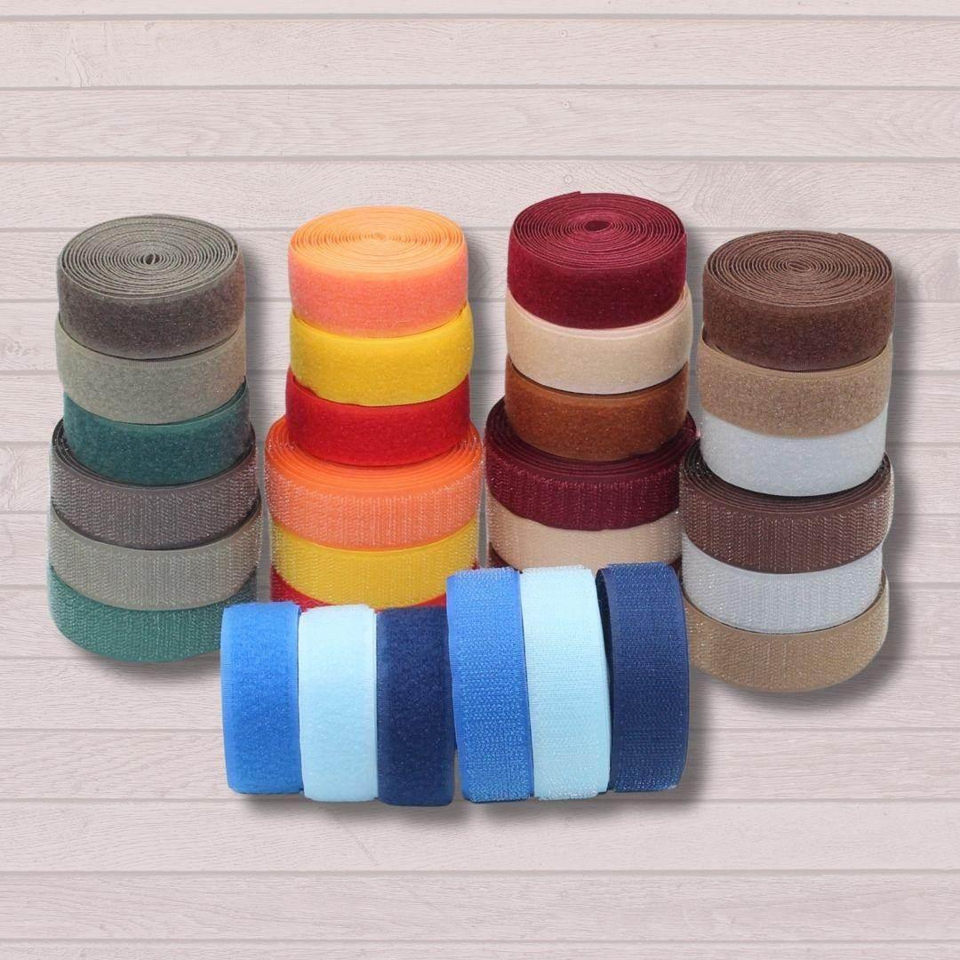 3 (x2) x 2.50 meters Colored Hook on Loop Tape (Velcro) - 20mm or 25mm Mix of 3 colours #HNL501 - ACCESSOIRES LEDUC BV